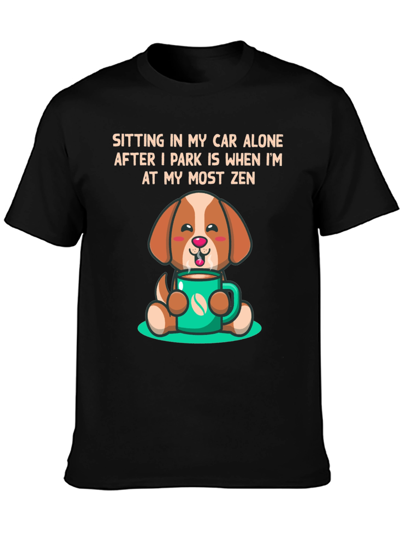 Zen Dog Coffee Lover T-Shirt