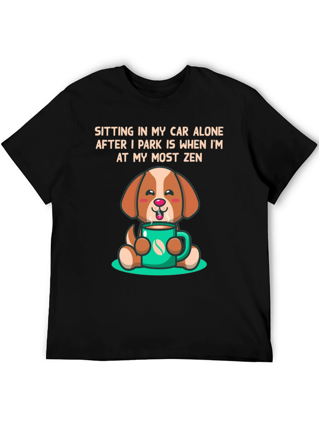 Zen Dog Coffee Lover T-Shirt