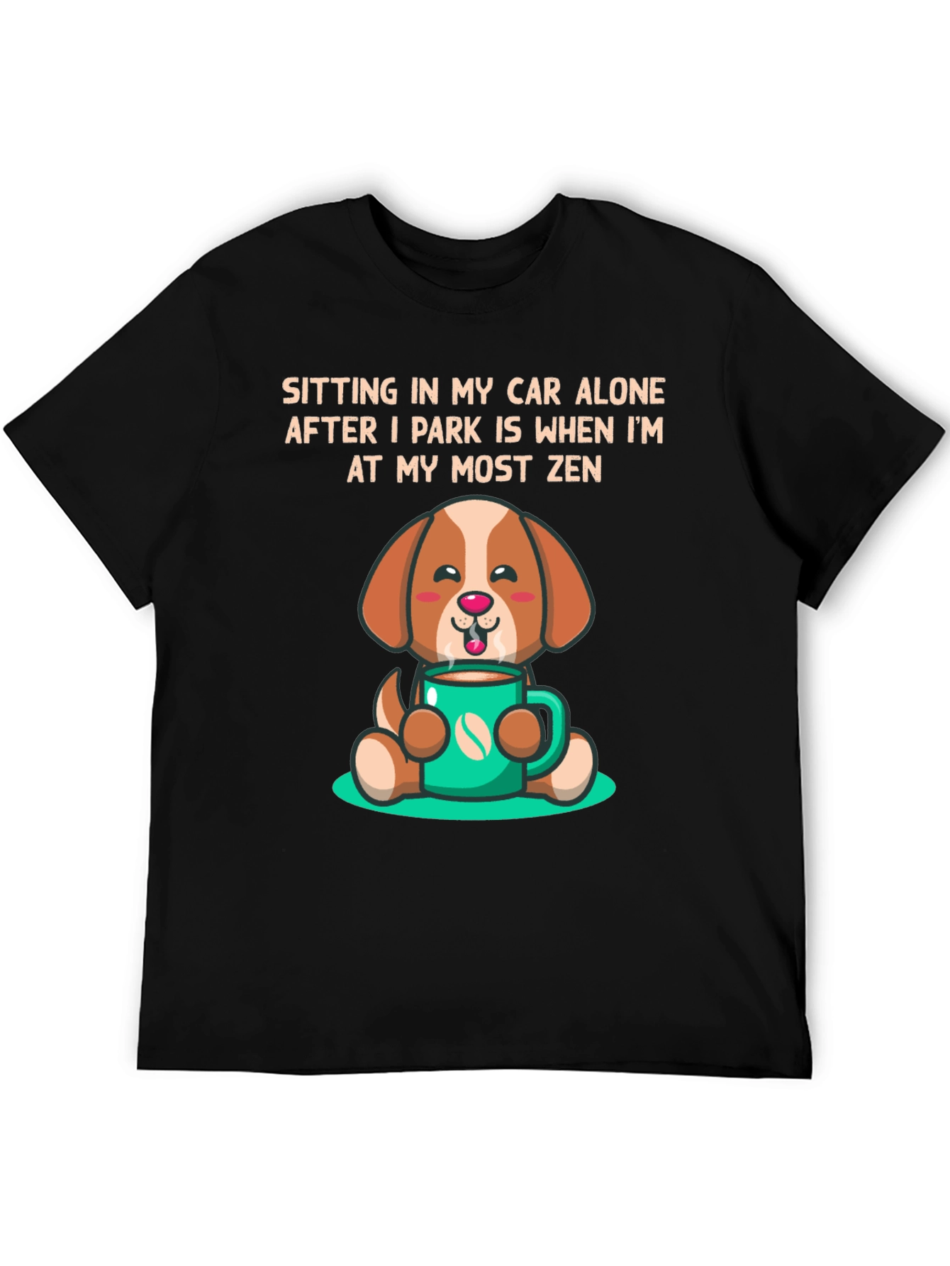 Zen Dog Coffee Lover T-Shirt