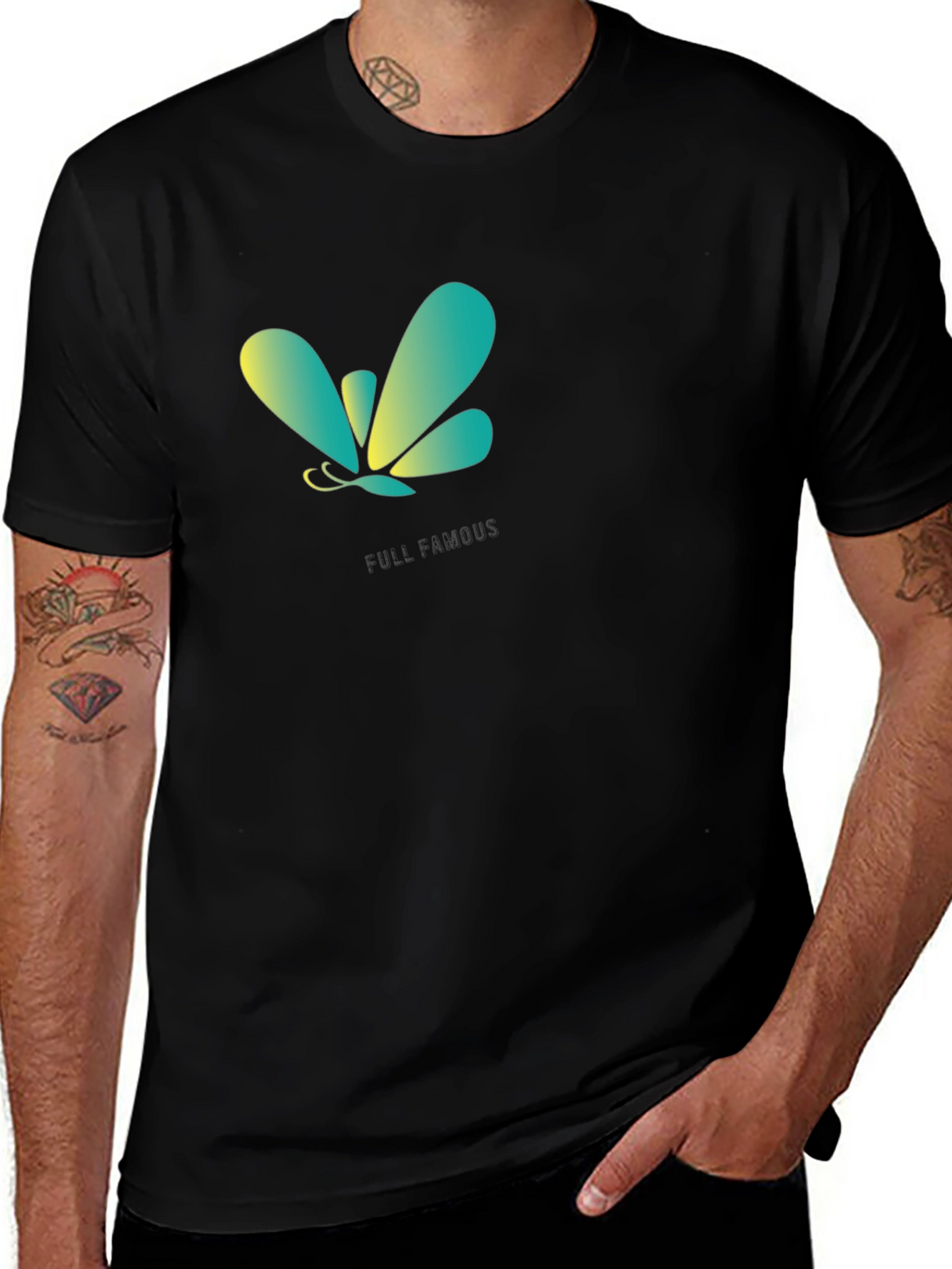 Butterfly Logo Black T-Shirt