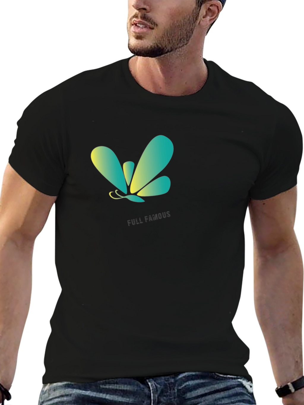 Butterfly Logo Black T-Shirt