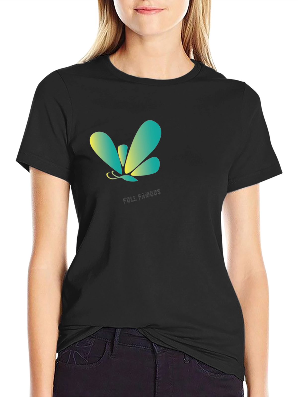 Butterfly Logo Black T-Shirt