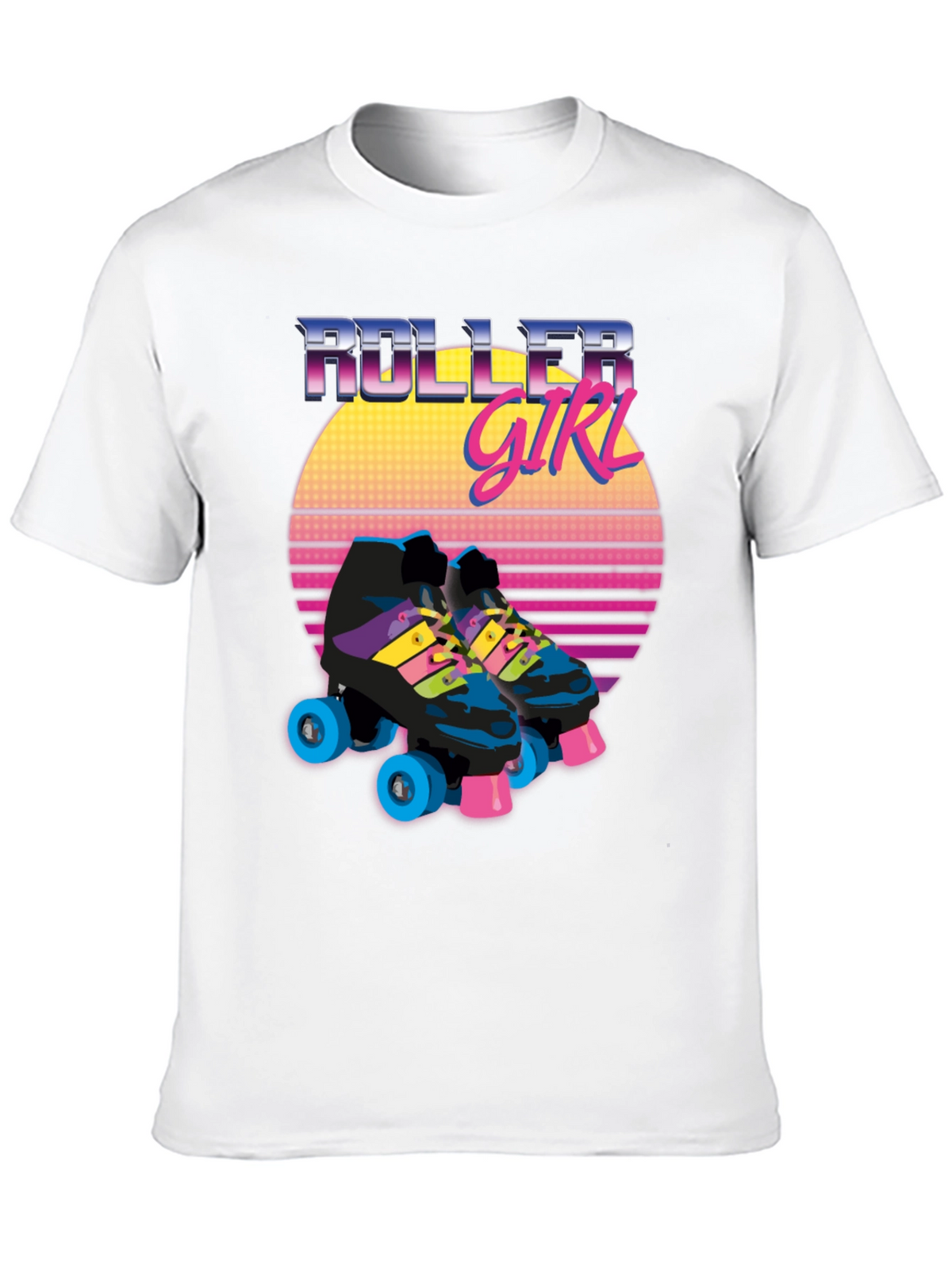 Retro Roller Girl Graphic Tee