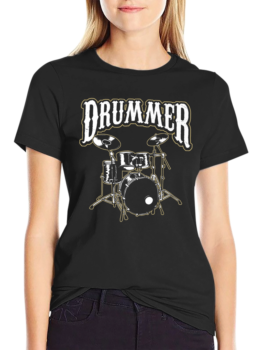 Drummer Graphic Tee - Music Lover T-Shirt