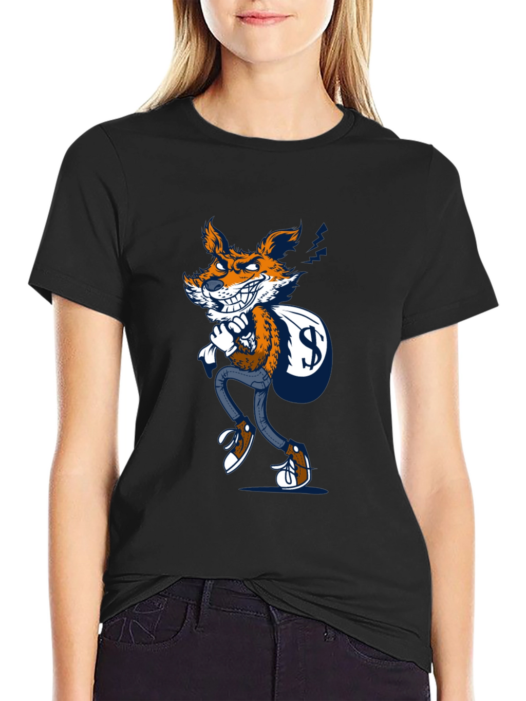 Fox Thief Graphic Tee - Mens Black T-Shirt