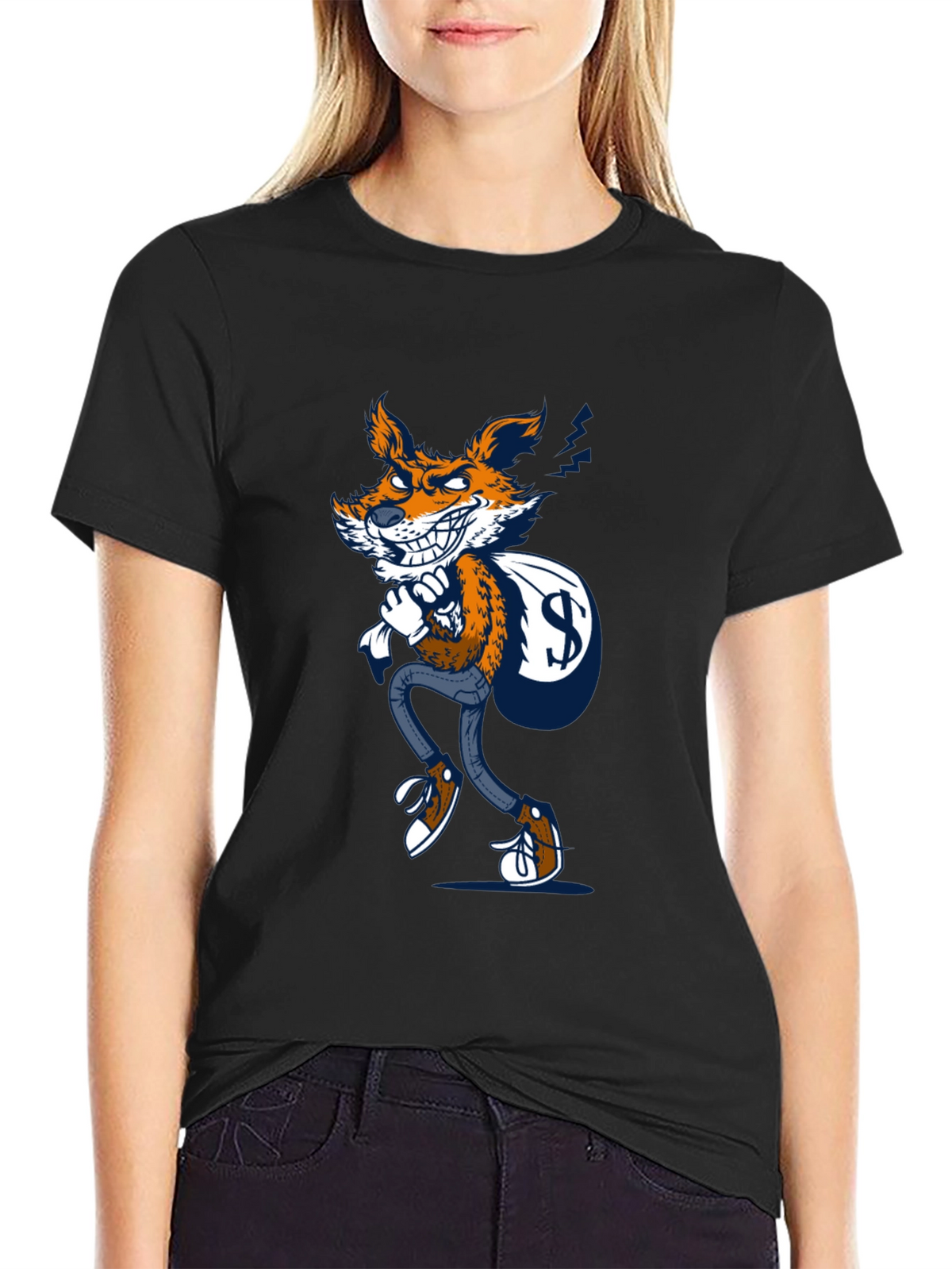 Fox Thief Graphic Tee - Mens Black T-Shirt
