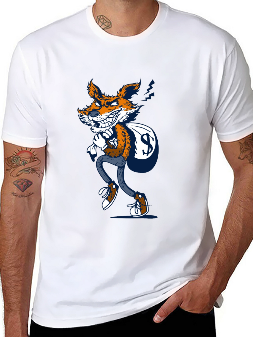 Fox Thief Graphic Tee - Mens Black T-Shirt