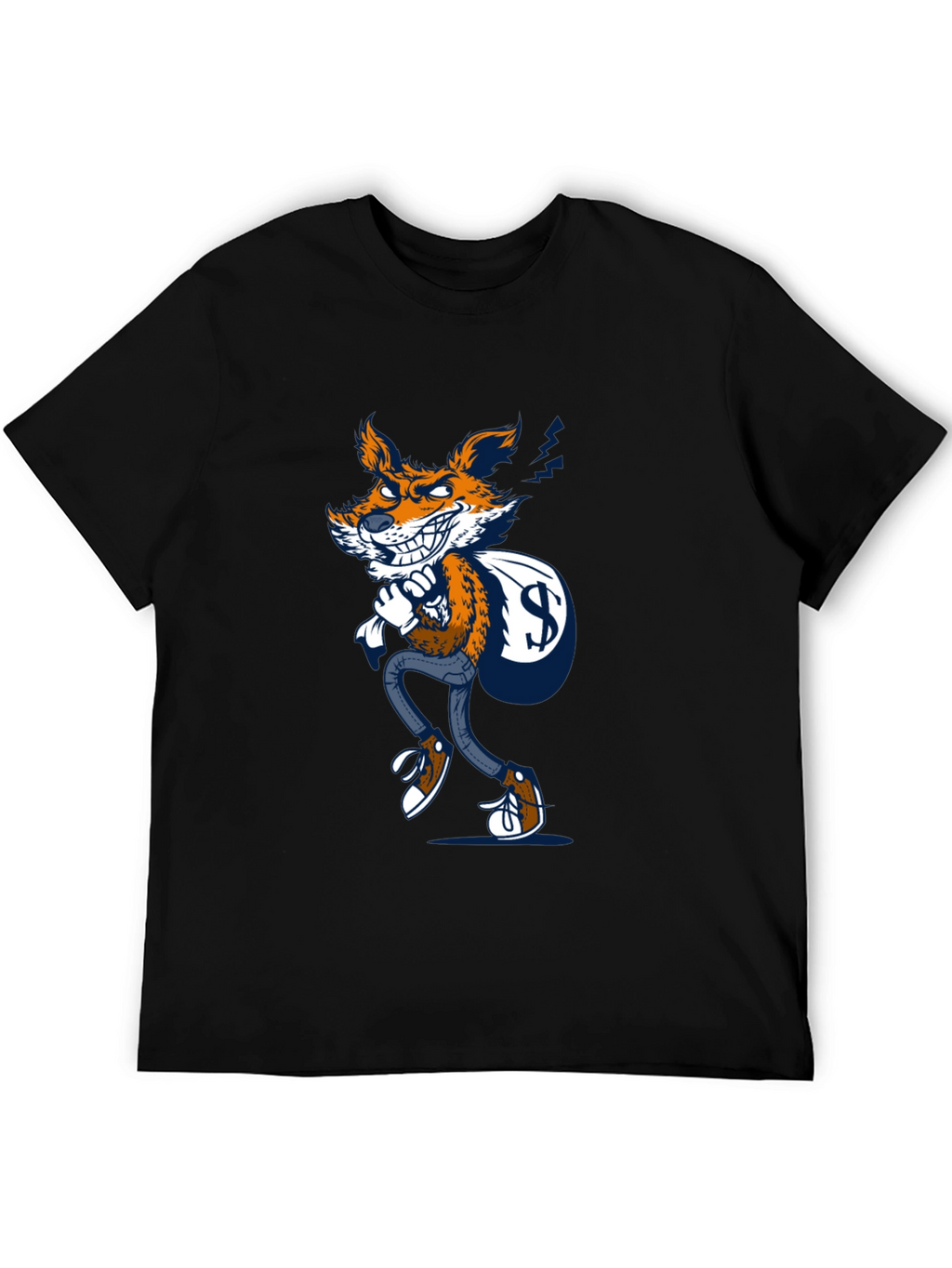 Fox Thief Graphic Tee - Mens Black T-Shirt
