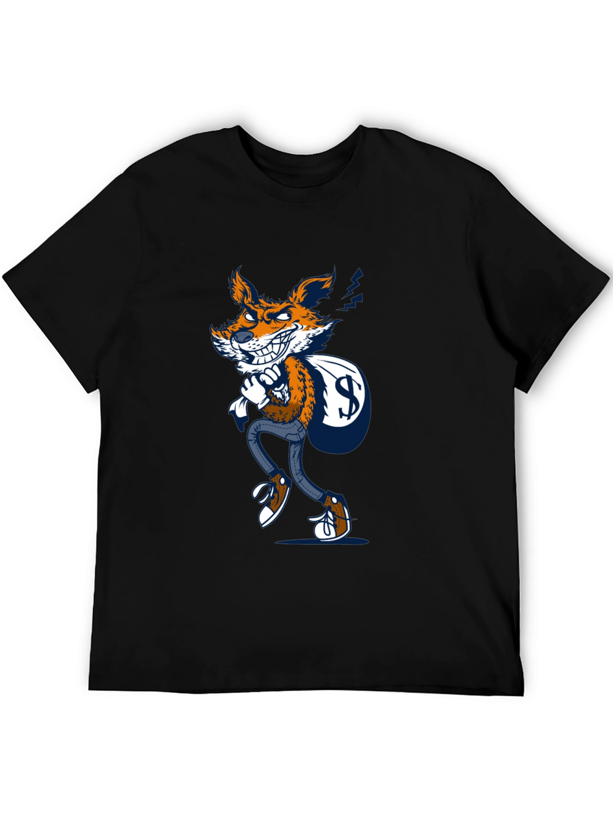 Fox Thief Graphic Tee - Mens Black T-Shirt