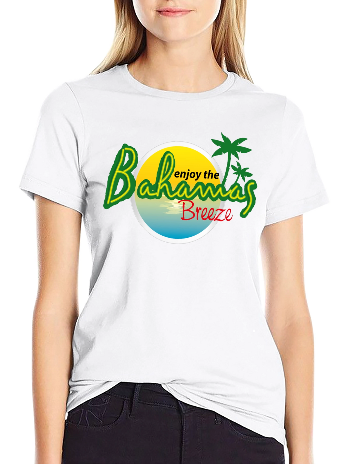Bahamas Breeze Graphic Tee - Tropical Island T-Shirt