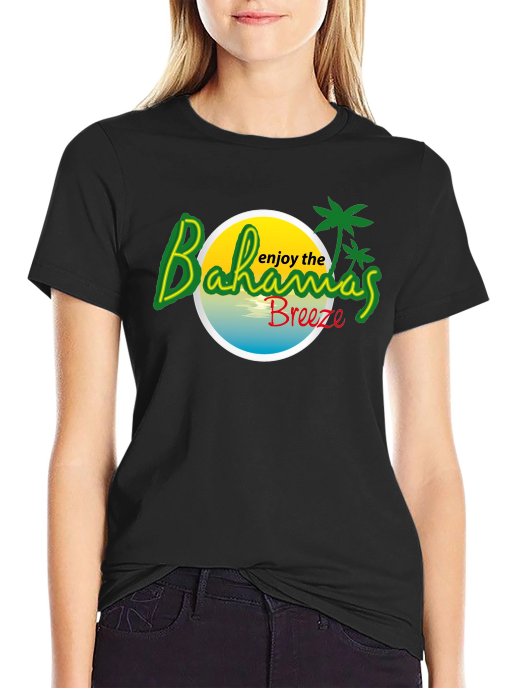 Bahamas Breeze Graphic Tee - Tropical Island T-Shirt