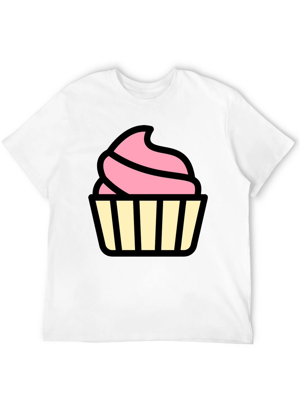 Cupcake Graphic Black T-Shirt