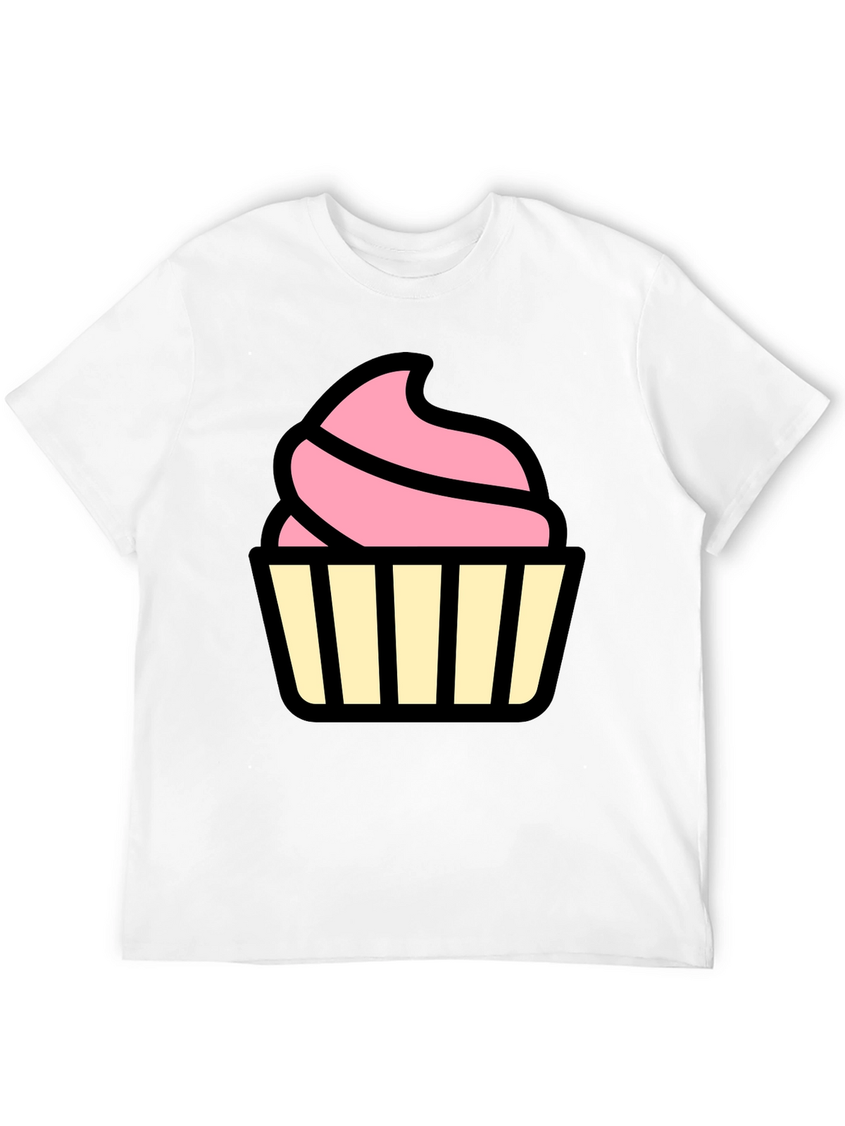 Cupcake Graphic Black T-Shirt
