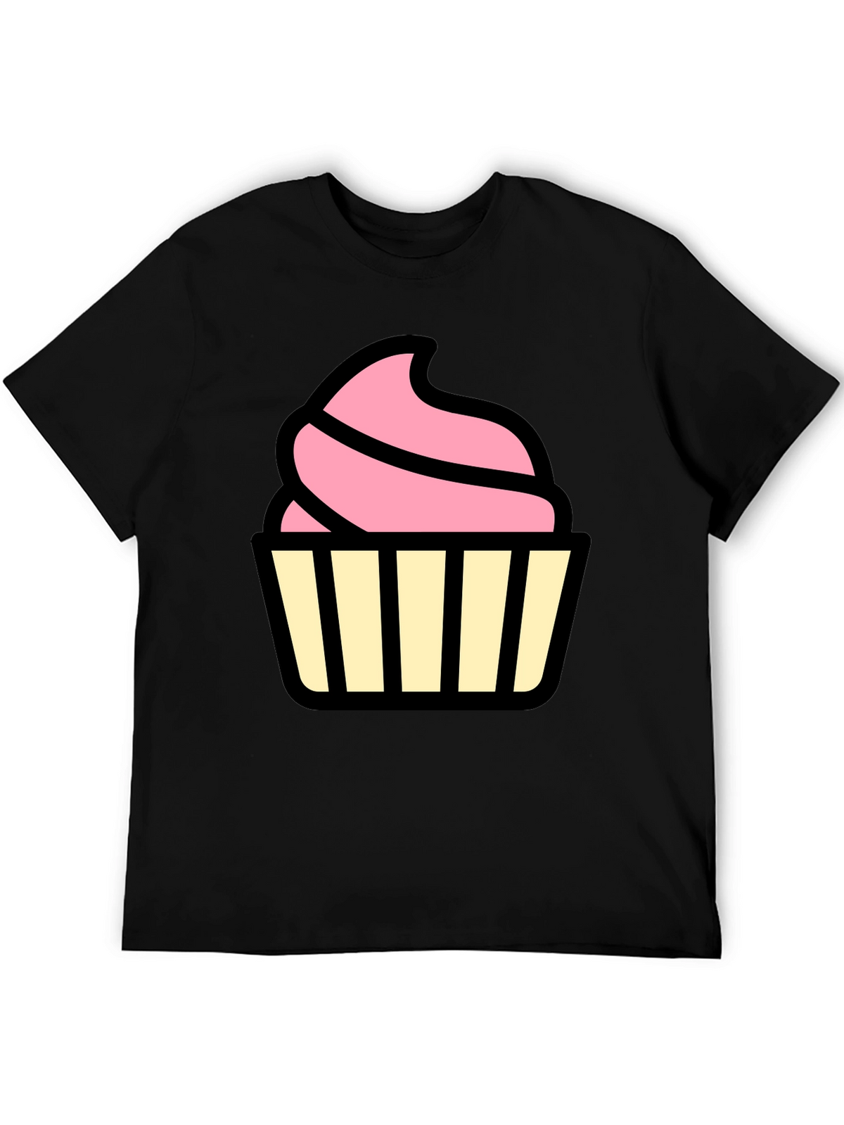 Cupcake Graphic Black T-Shirt