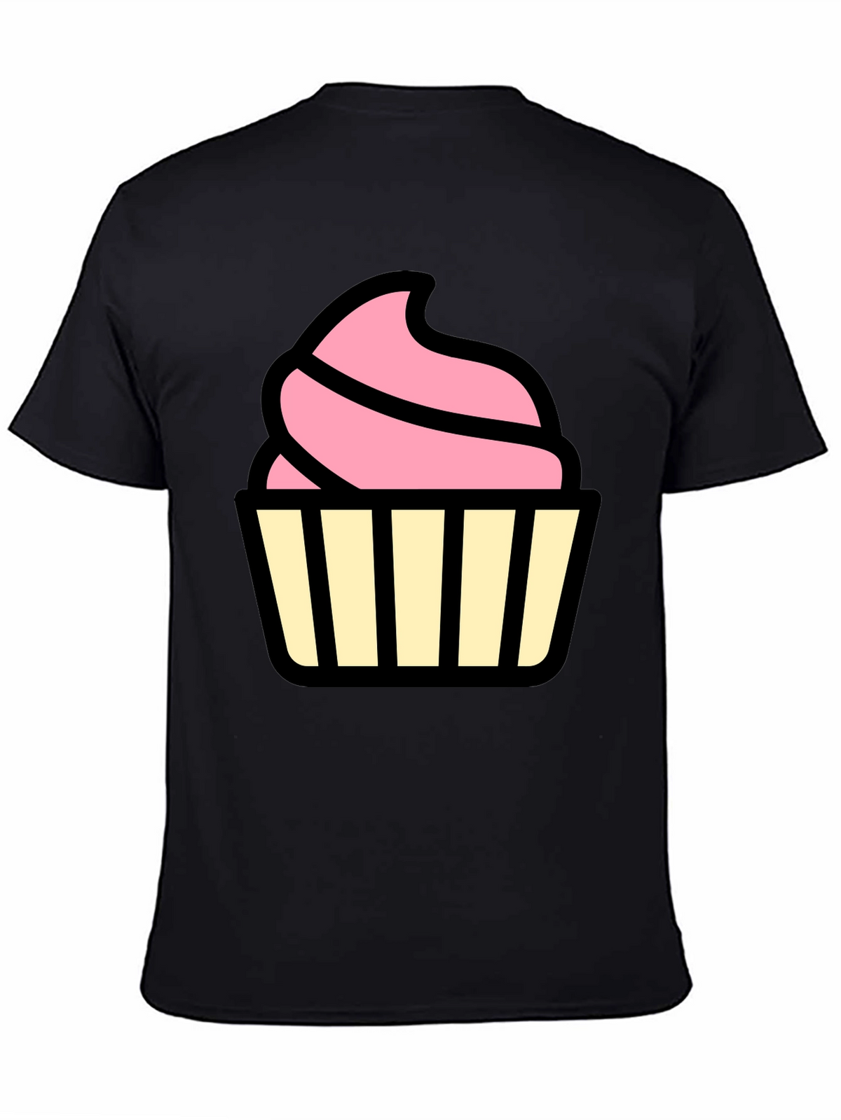 Cupcake Graphic Black T-Shirt