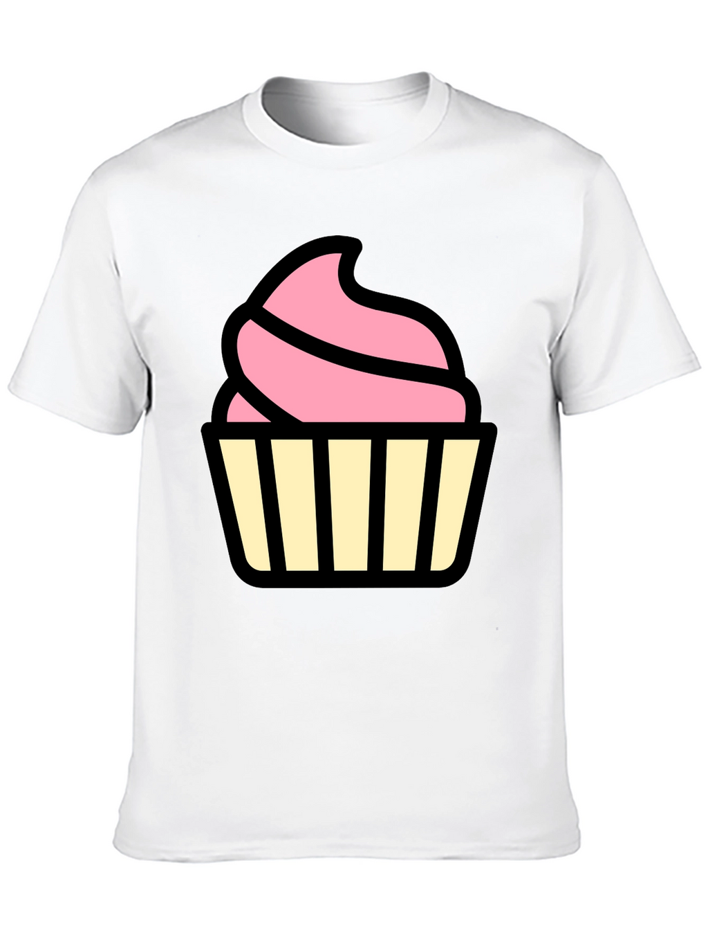 Cupcake Graphic Black T-Shirt