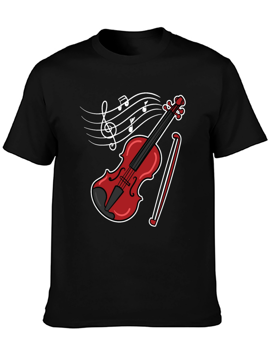 Musical Violin Graphic T-Shirt