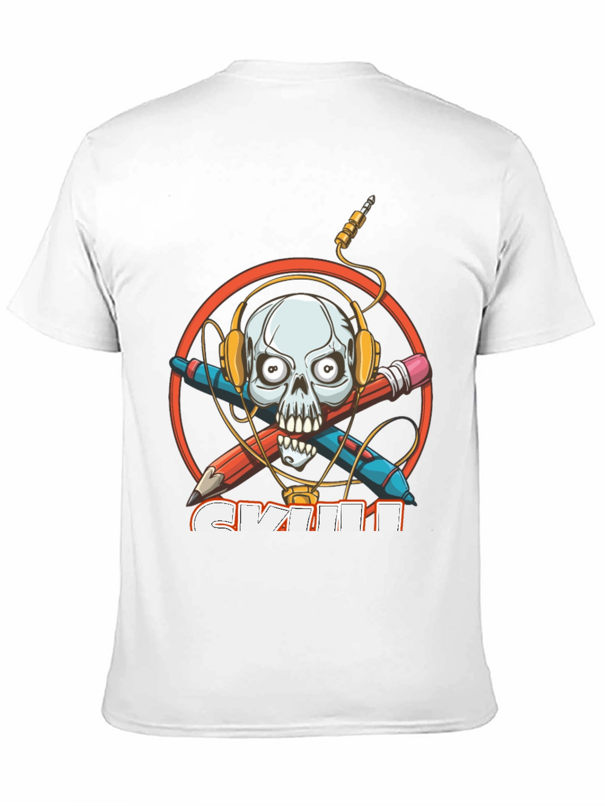 Skull Graphic T-Shirt - Music Lover