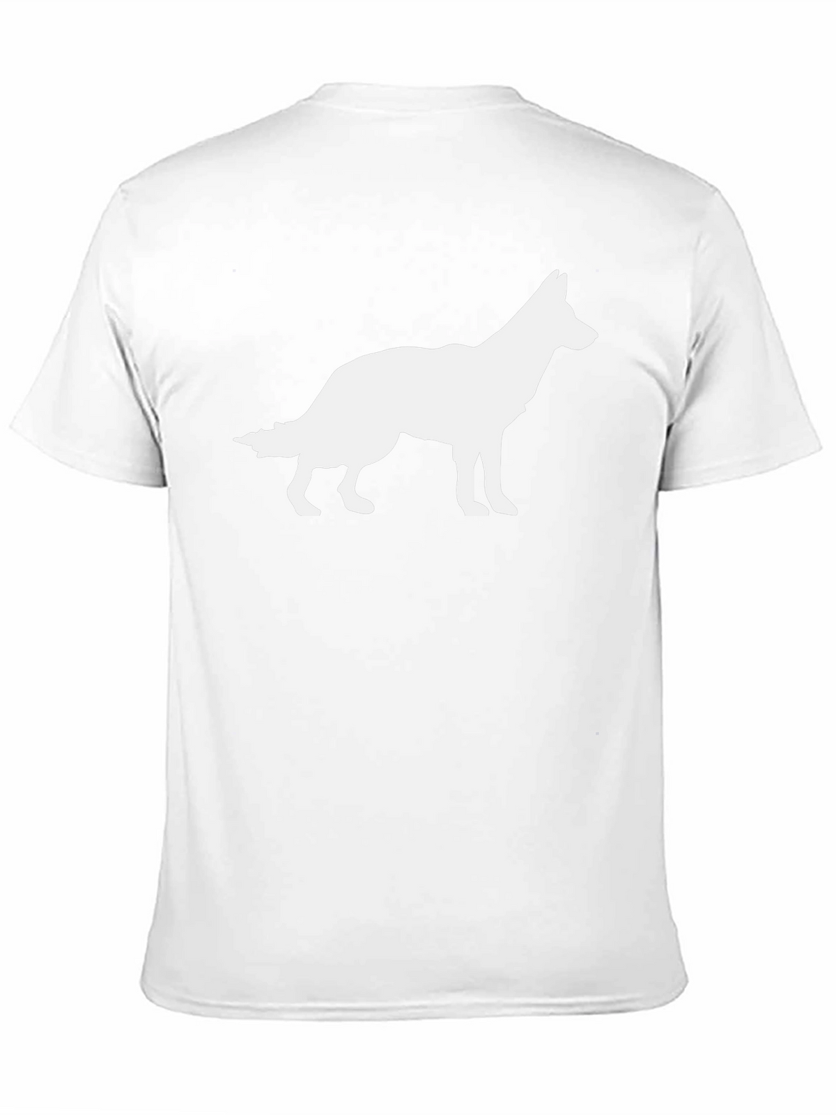 Dog Silhouette Graphic Tee - Classic Black T-Shirt