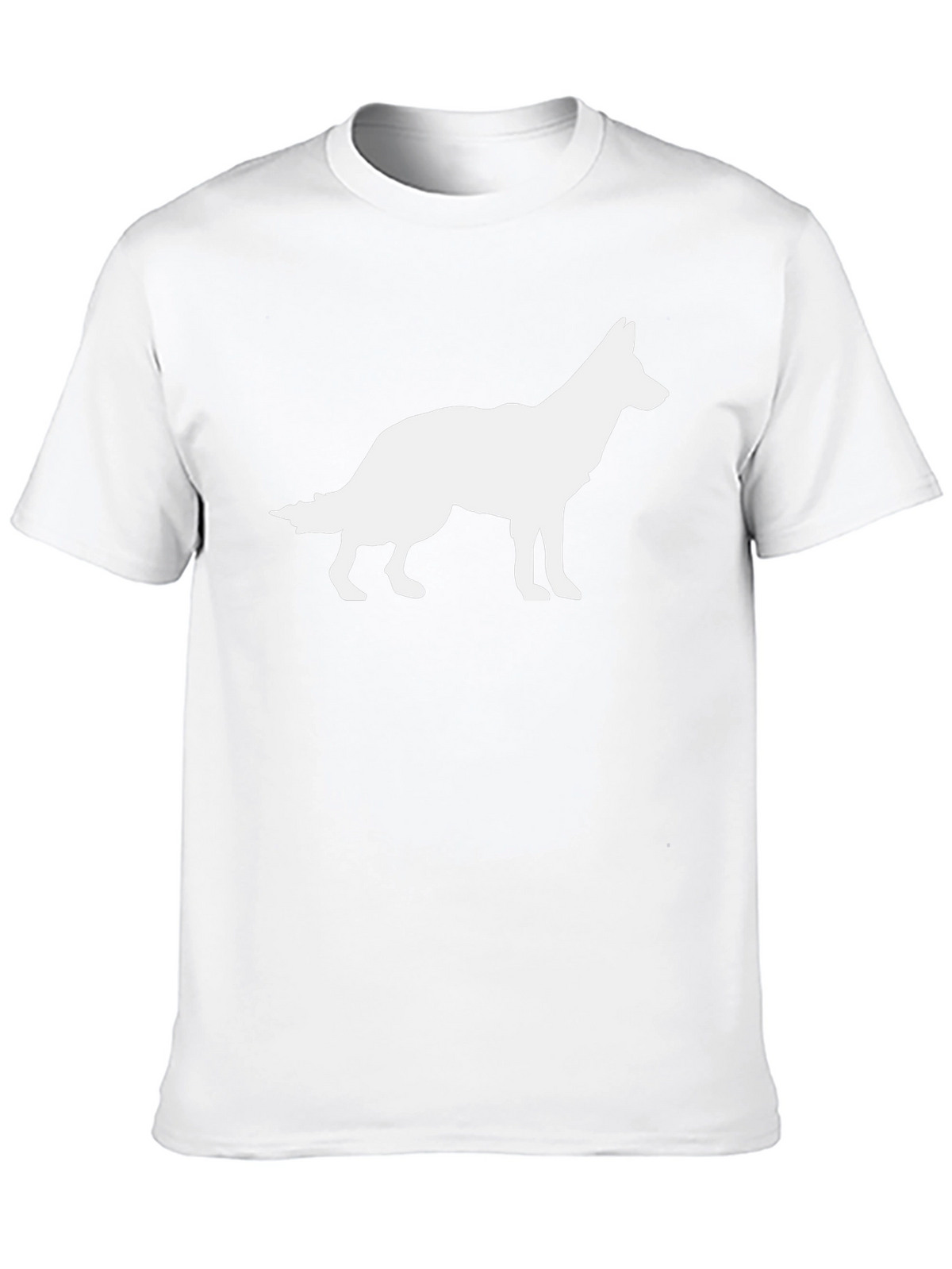 Dog Silhouette Graphic Tee - Classic Black T-Shirt