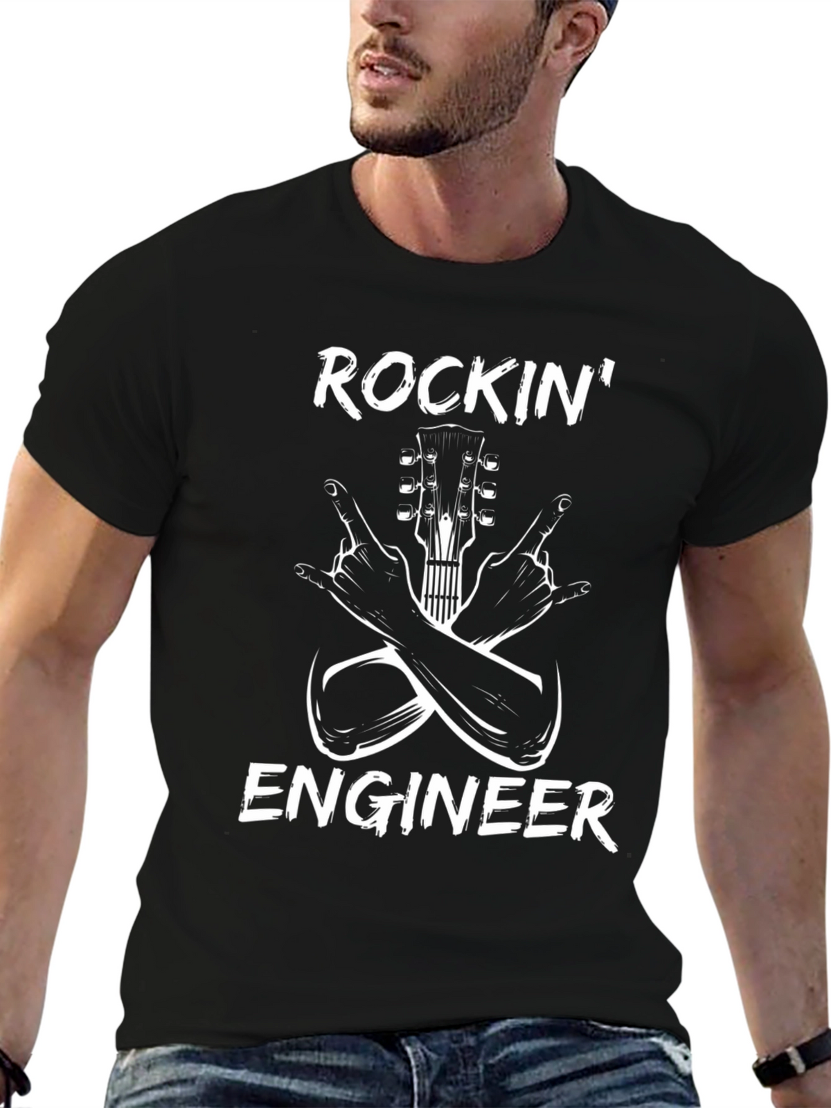 Rockin Engineer Graphic T-Shirt