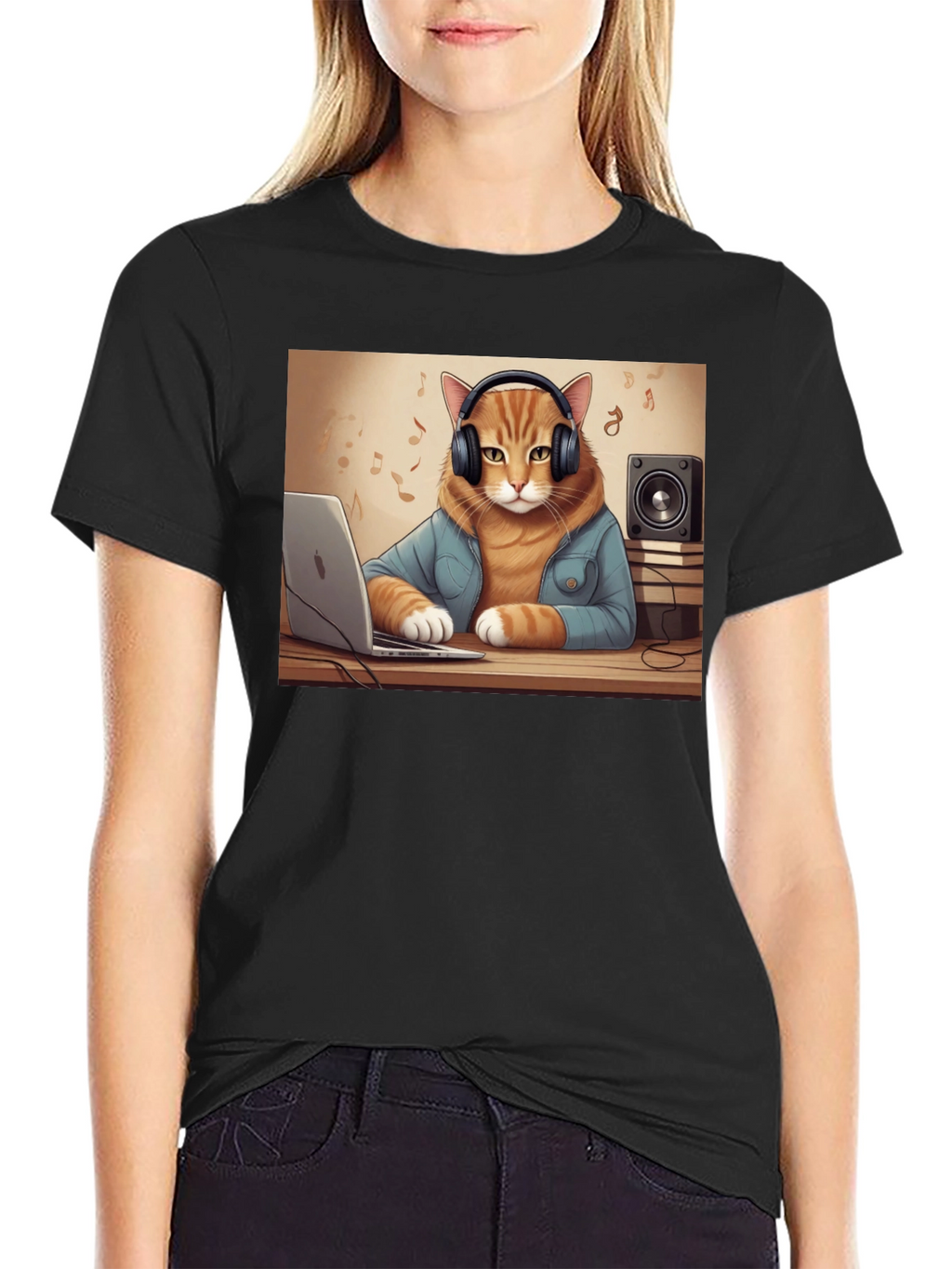 DJ Cat T-Shirt - Music Lover Tee