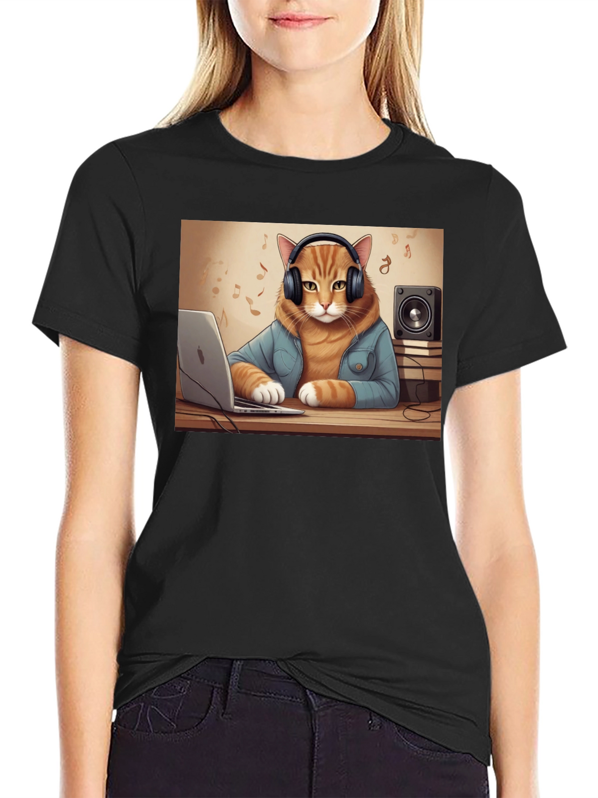 DJ Cat T-Shirt - Music Lover Tee