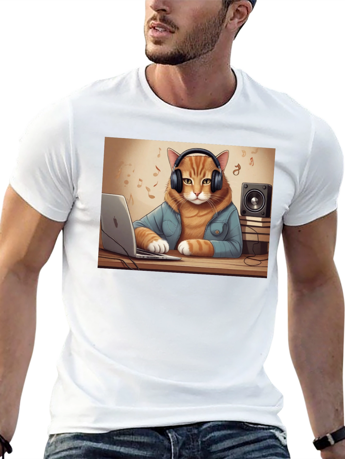 DJ Cat T-Shirt - Music Lover Tee