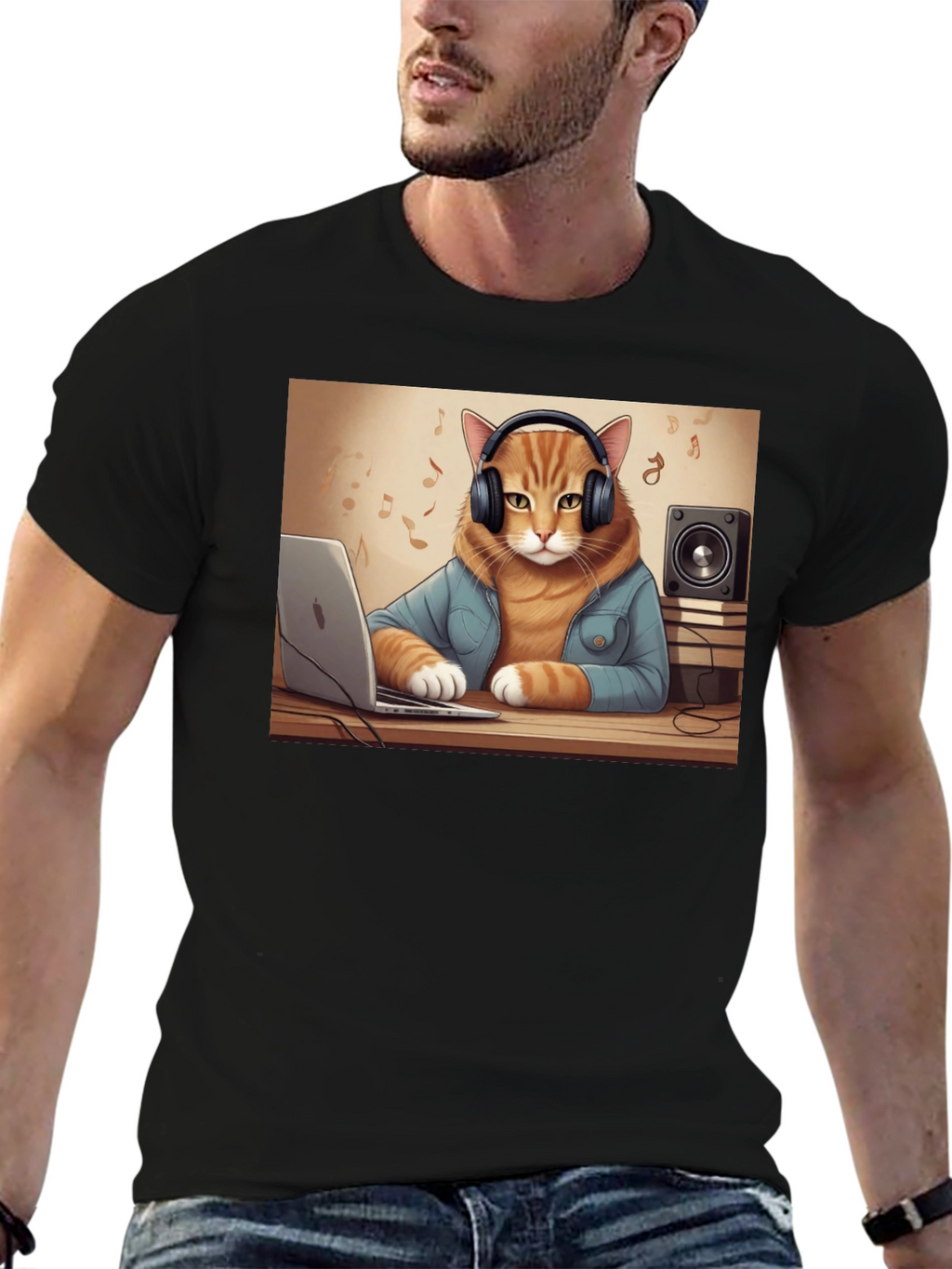 DJ Cat T-Shirt - Music Lover Tee