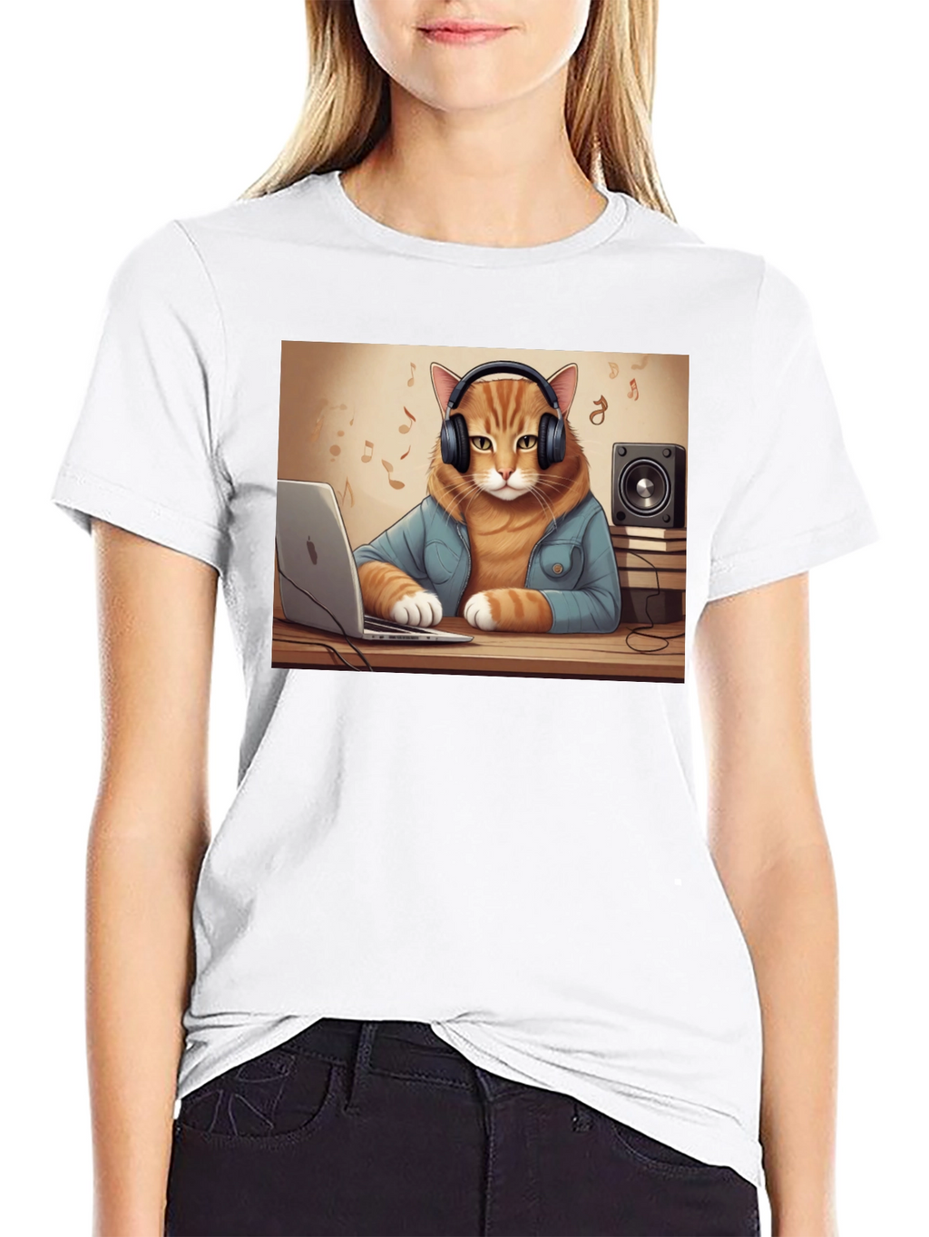 DJ Cat T-Shirt - Music Lover Tee