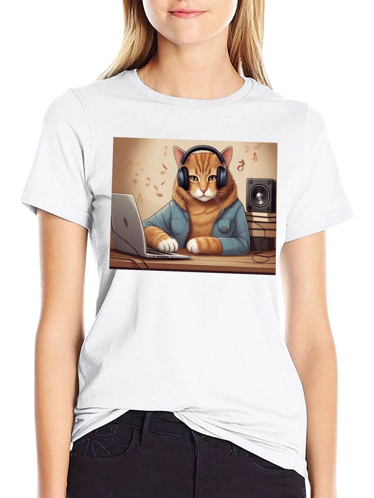 DJ Cat T-Shirt - Music Lover Tee