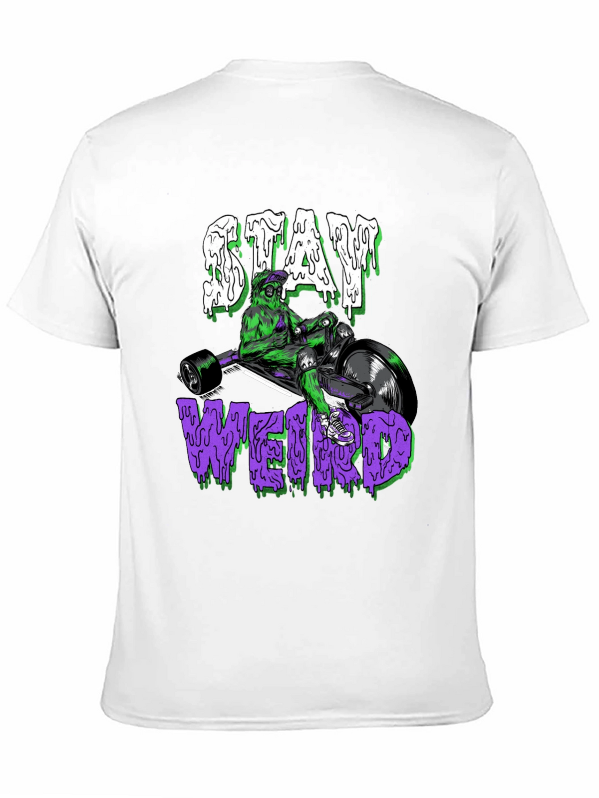 Stay Weird Graphic Tee - Unique Trike Design