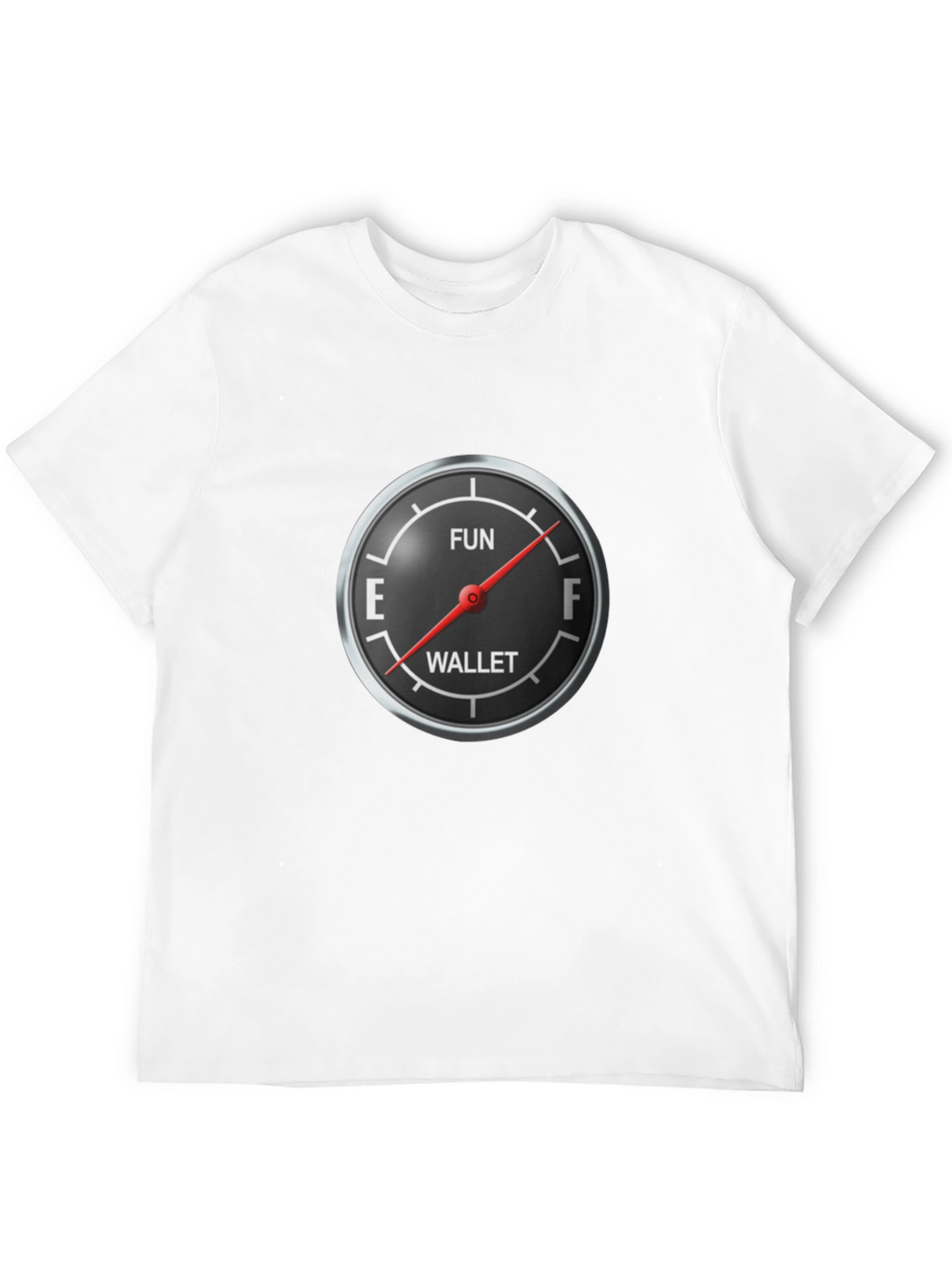 Fun Wallet Gauge Graphic Tee - Black