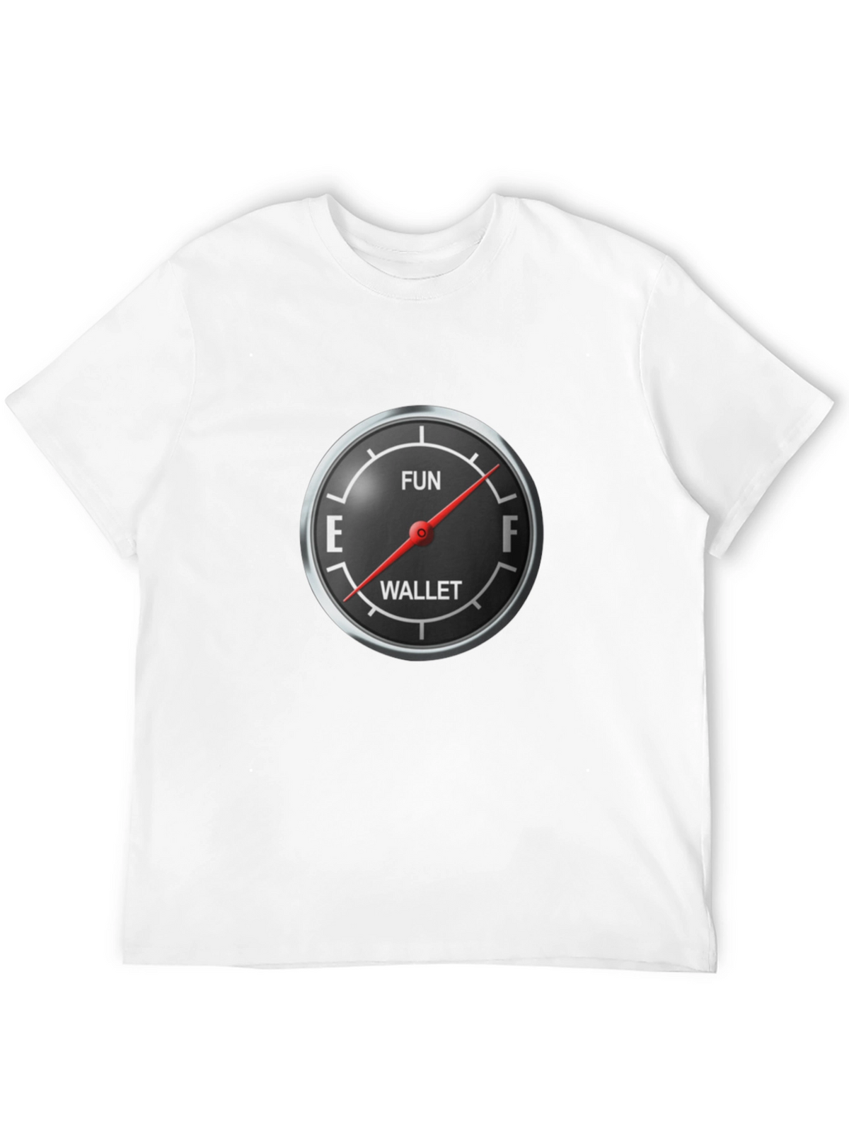Fun Wallet Gauge Graphic Tee - Black
