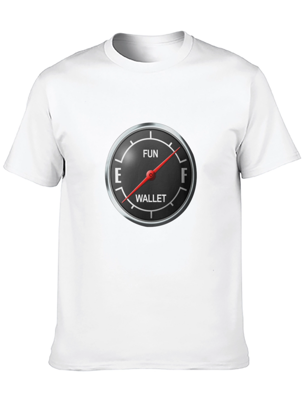 Fun Wallet Gauge Graphic Tee - Black