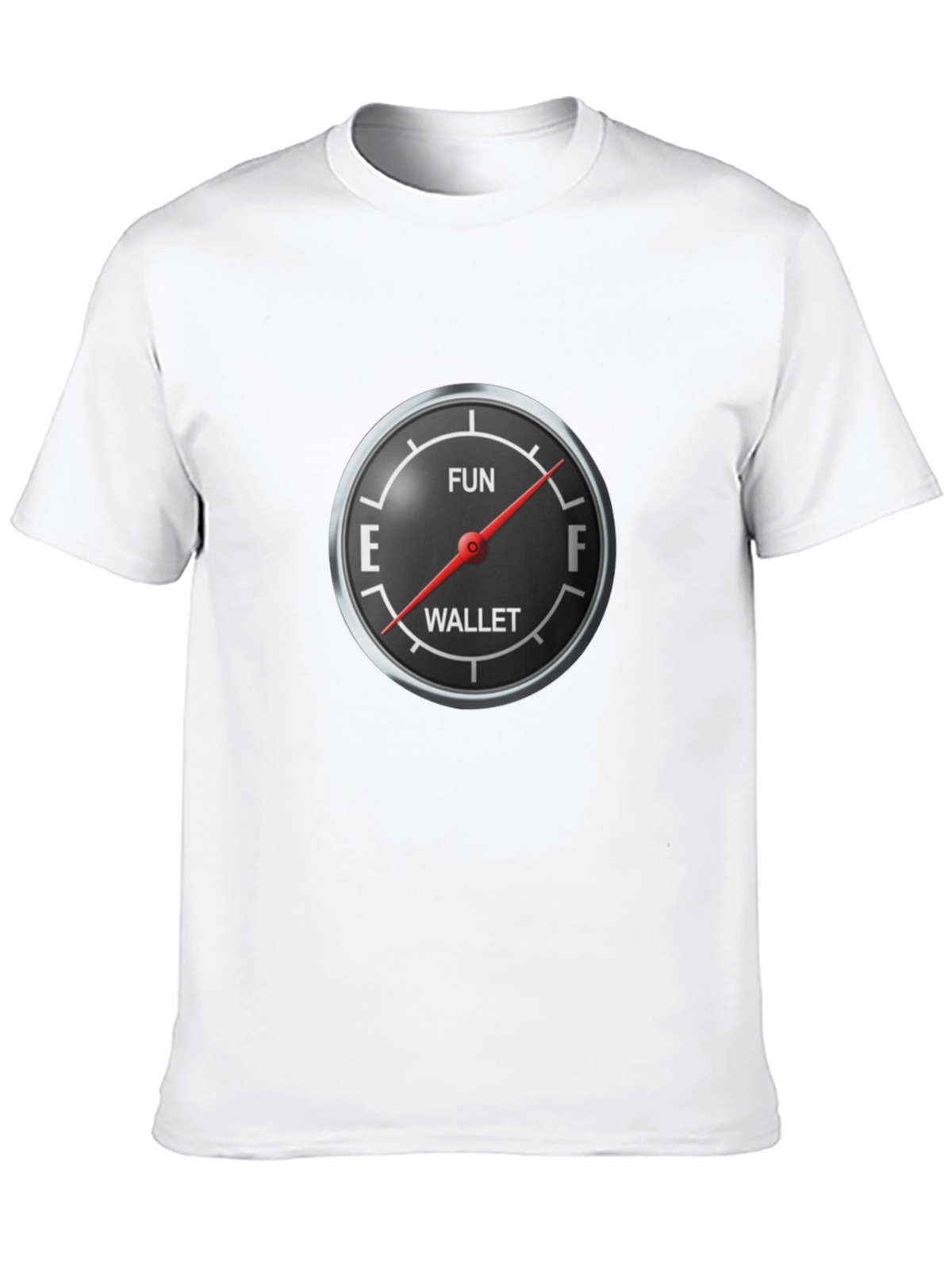 Fun Wallet Gauge Graphic Tee - Black