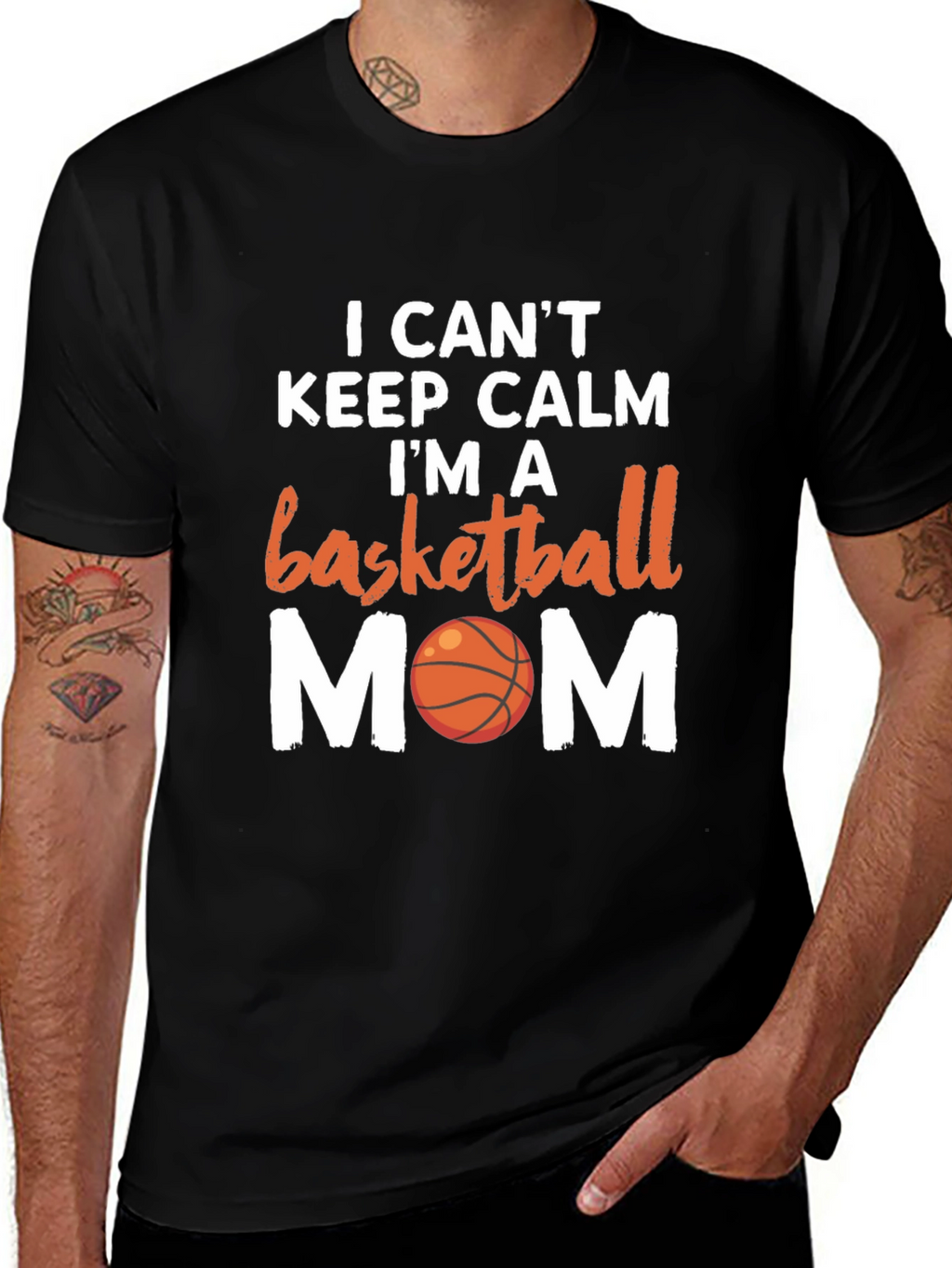 Basketball Mom T-Shirt - I Cant Keep Calm