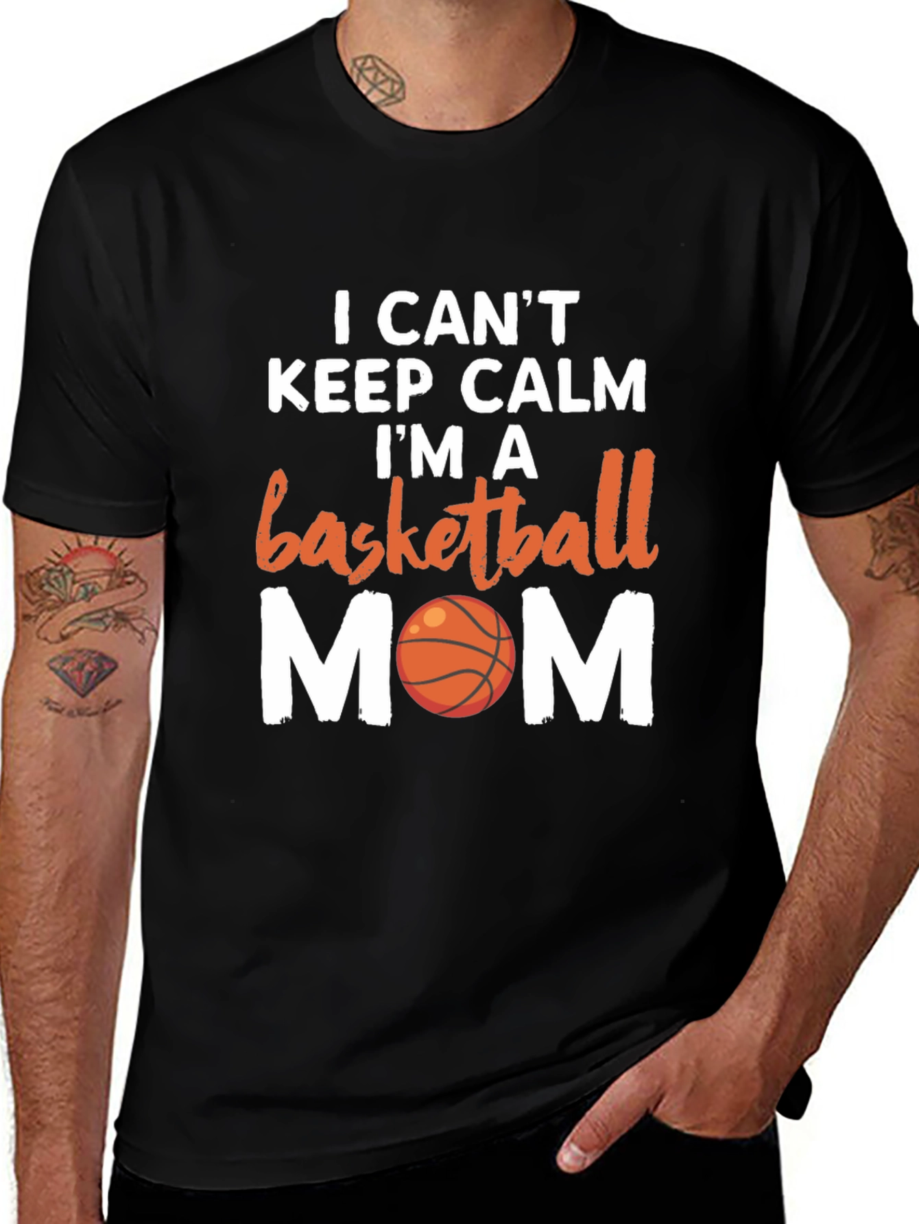 Basketball Mom T-Shirt - I Cant Keep Calm