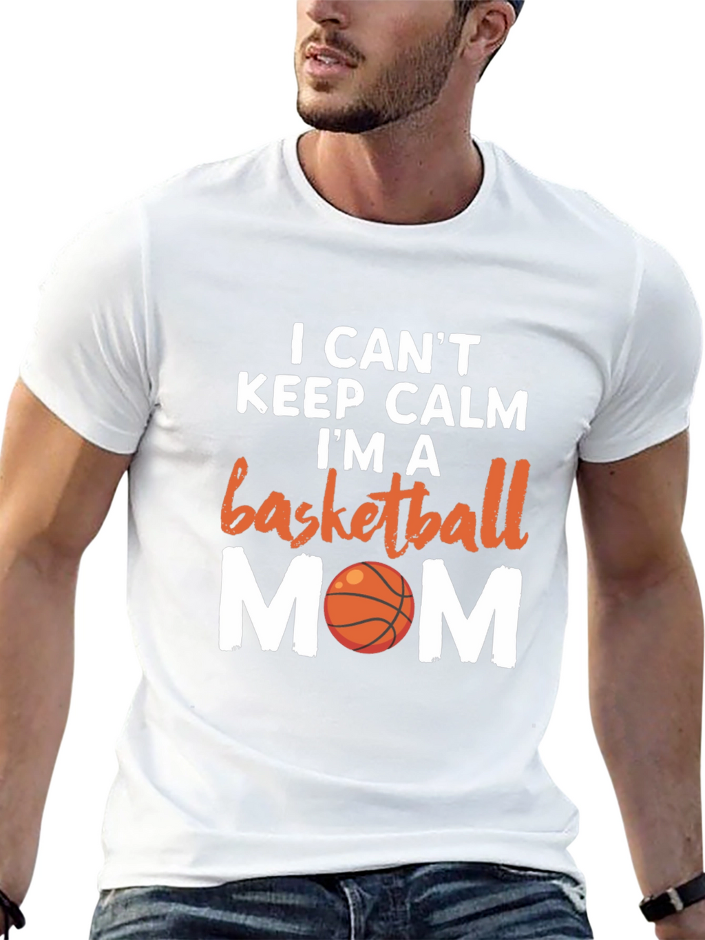 Basketball Mom T-Shirt - I Cant Keep Calm