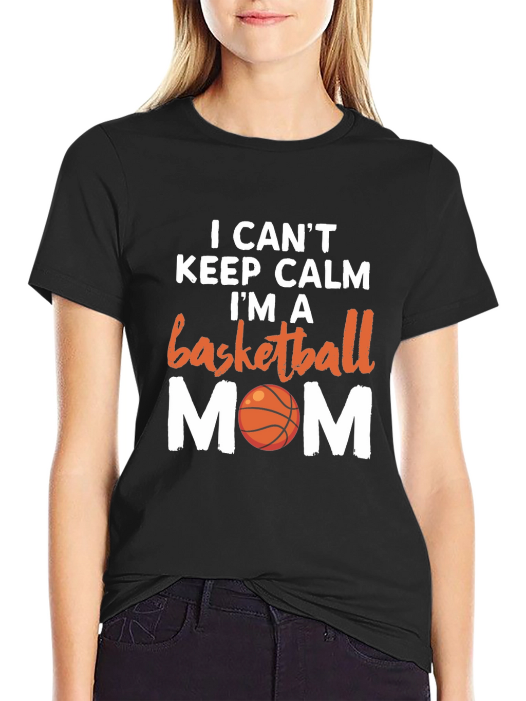 Basketball Mom T-Shirt - I Cant Keep Calm