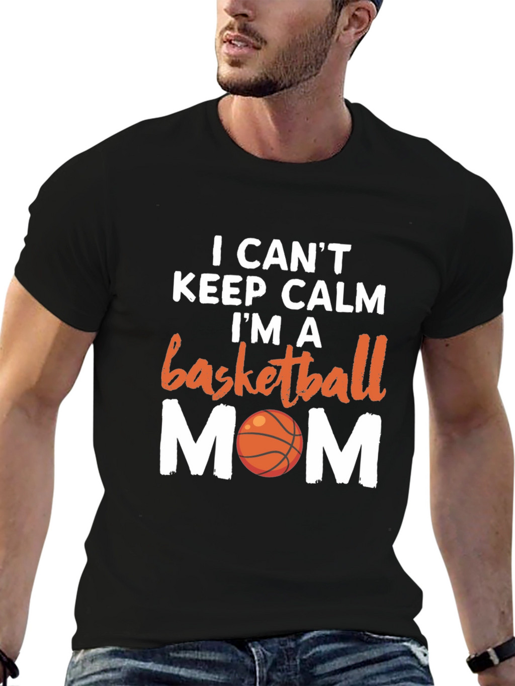 Basketball Mom T-Shirt - I Cant Keep Calm