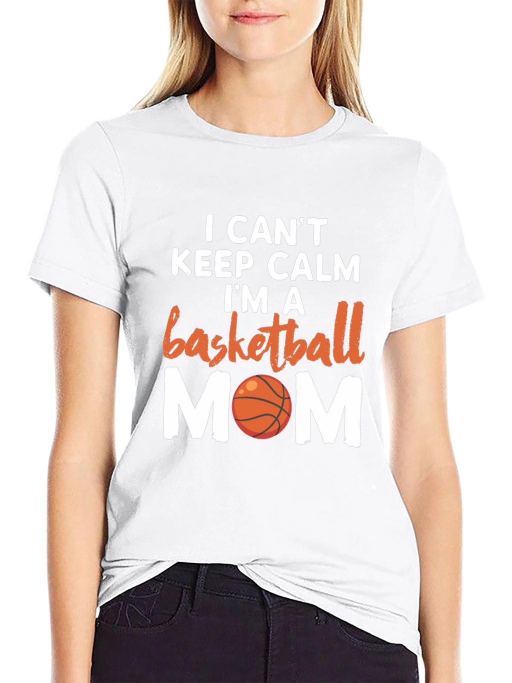Basketball Mom T-Shirt - I Cant Keep Calm