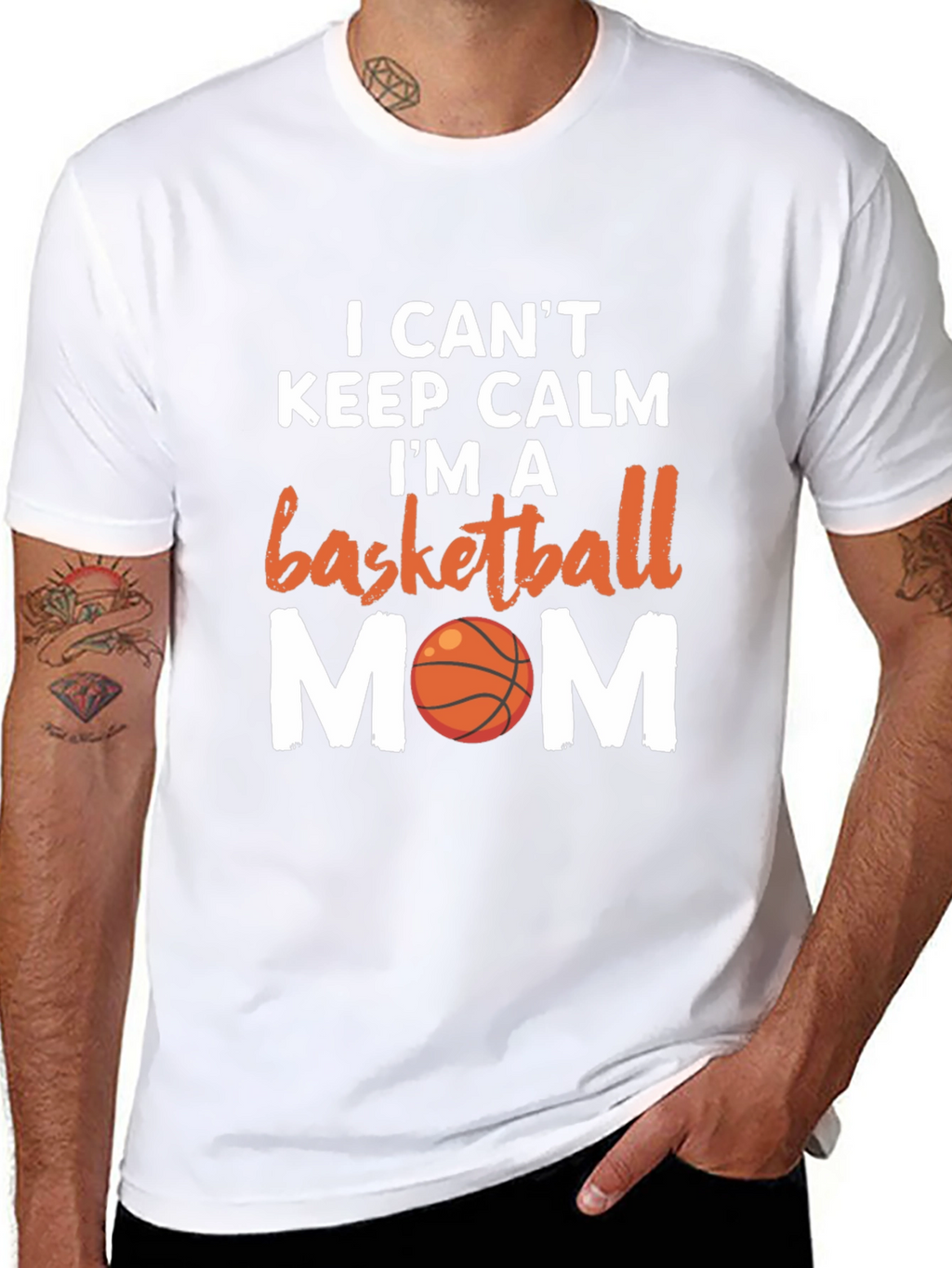 Basketball Mom T-Shirt - I Cant Keep Calm