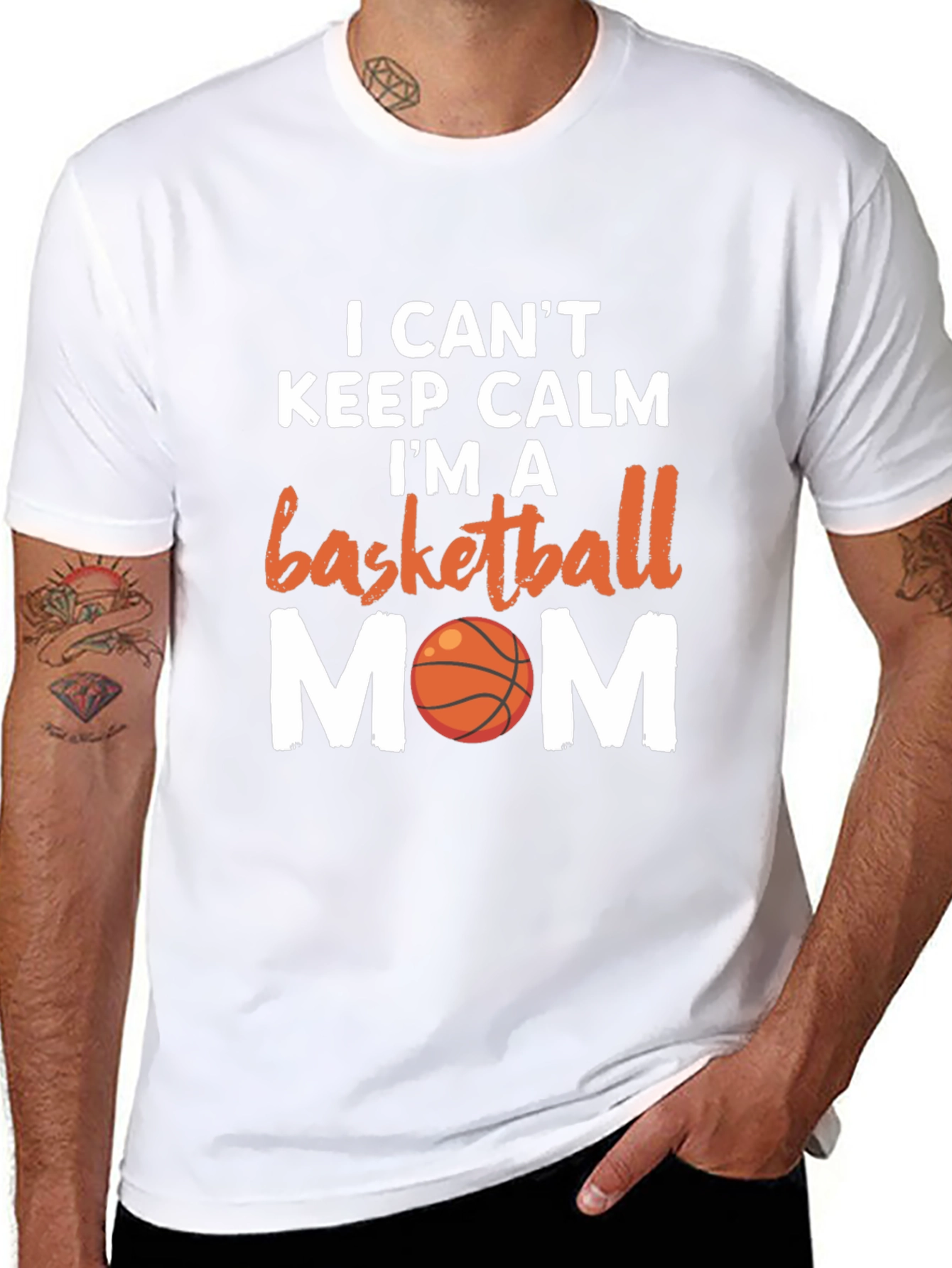 Basketball Mom T-Shirt - I Cant Keep Calm