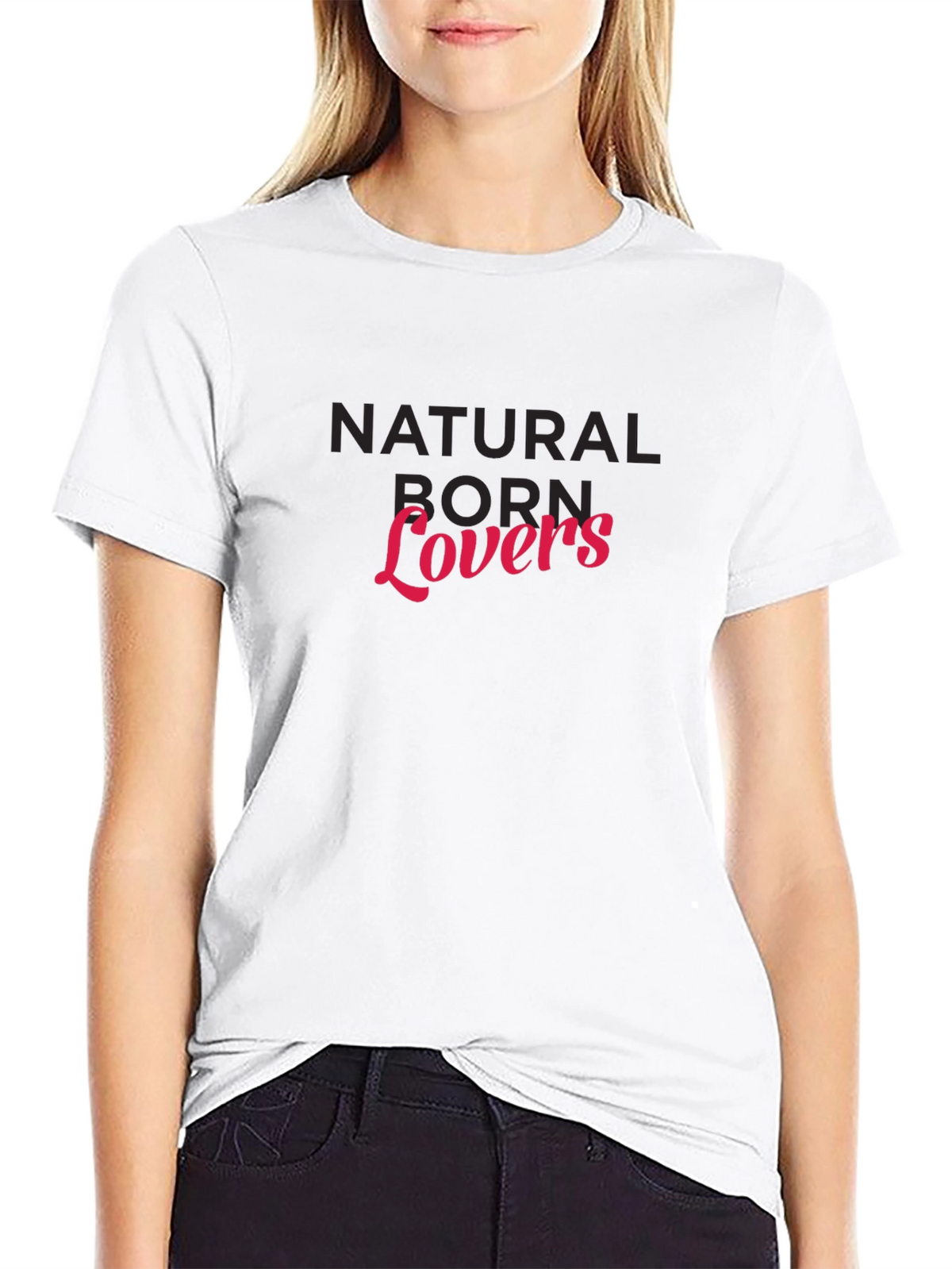Natural Born Lovers Black Graphic Tee