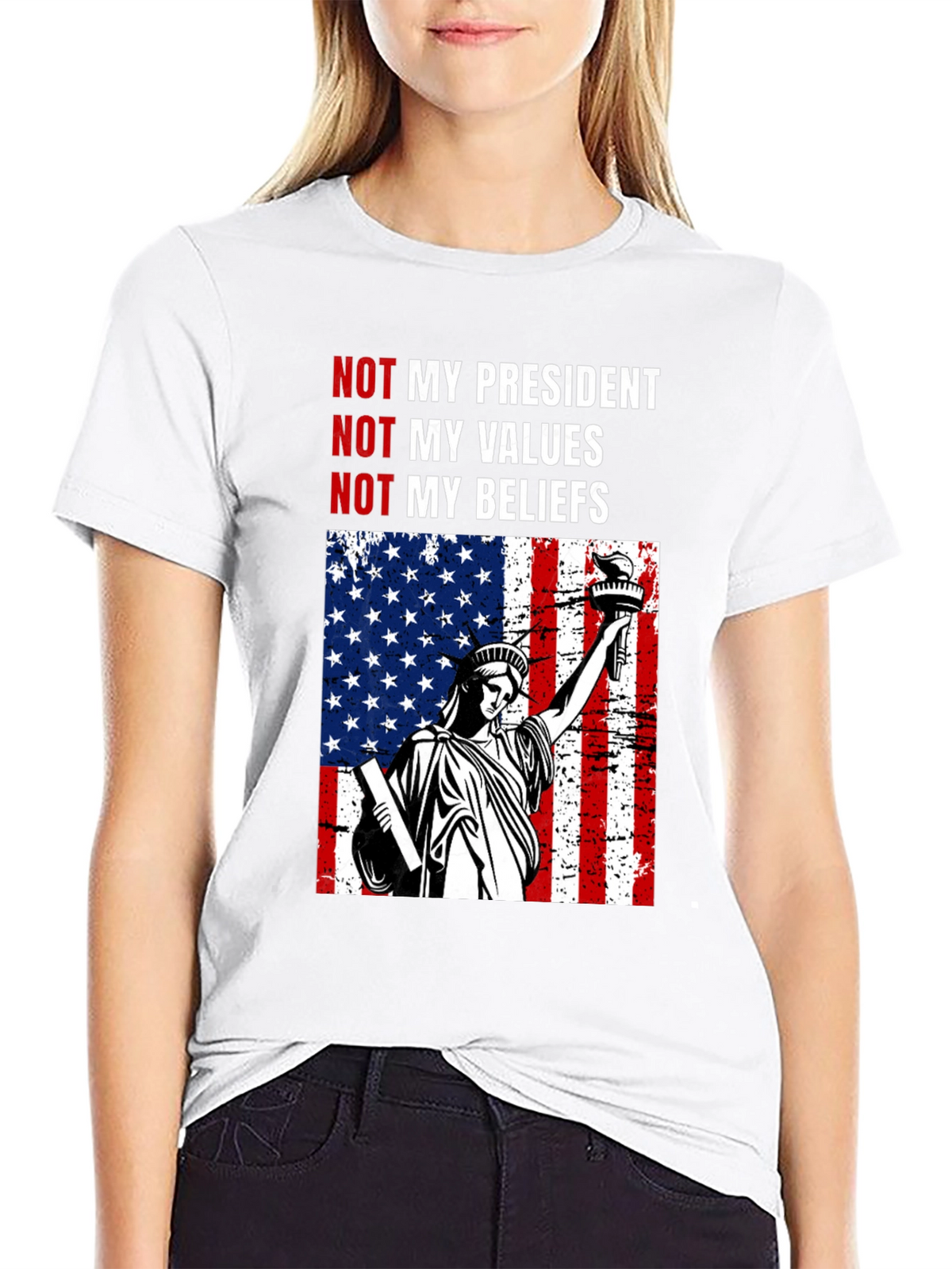 Political Statement T-Shirt - Not My President