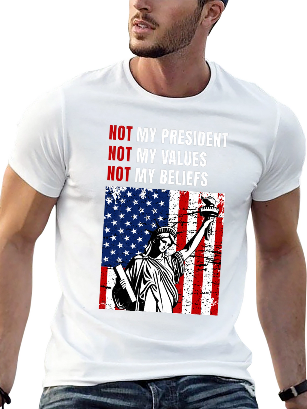 Political Statement T-Shirt - Not My President