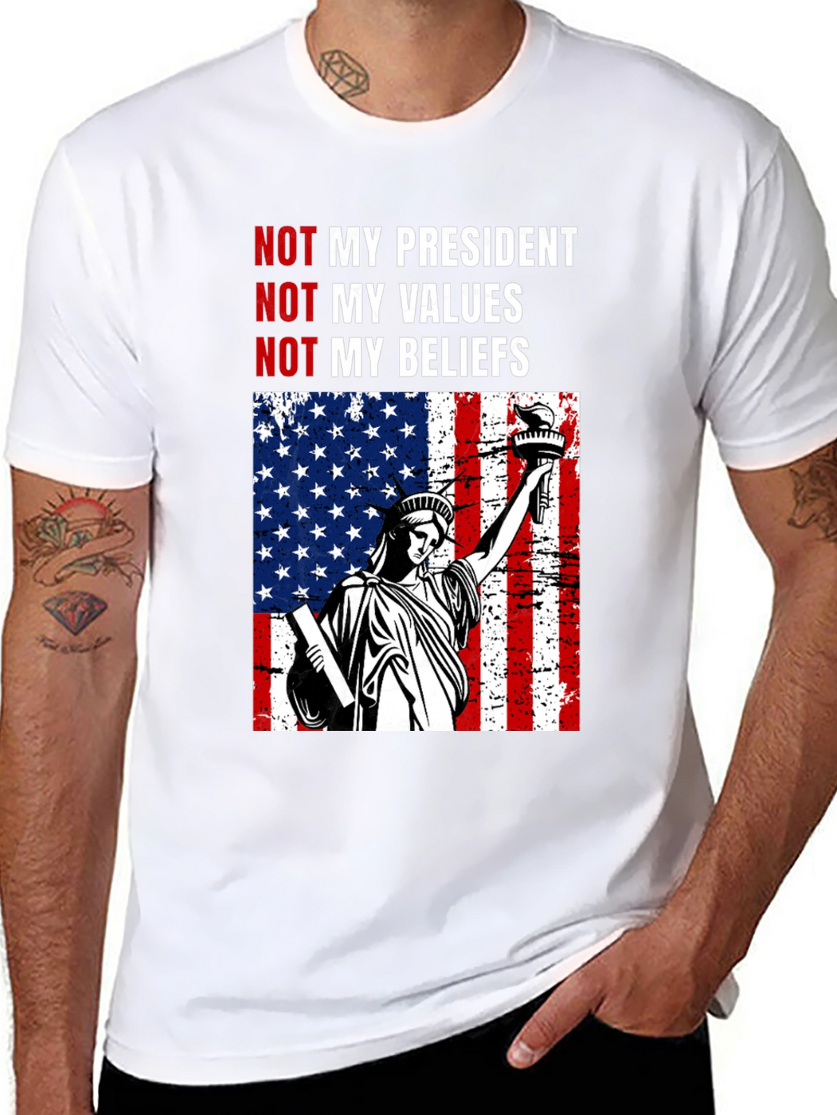 Political Statement T-Shirt - Not My President