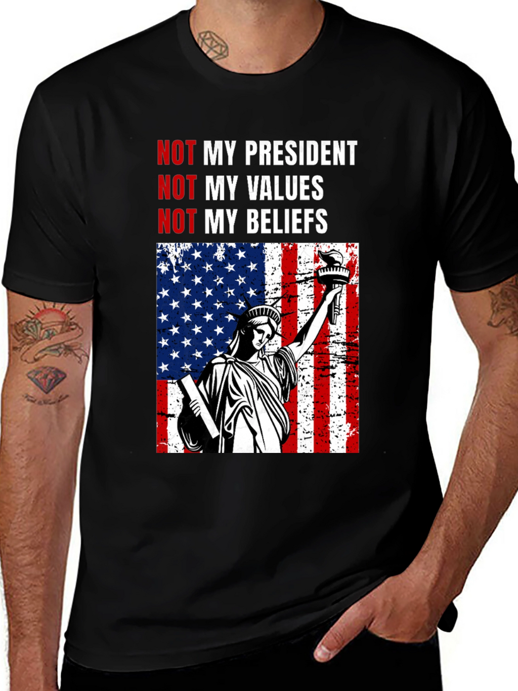 Political Statement T-Shirt - Not My President