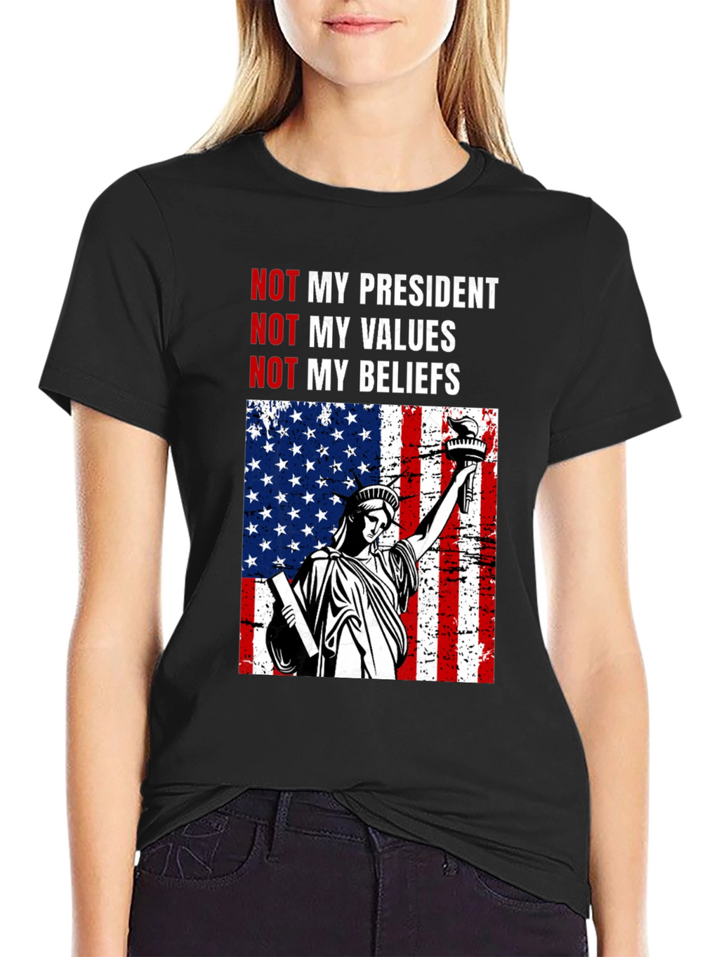Political Statement T-Shirt - Not My President